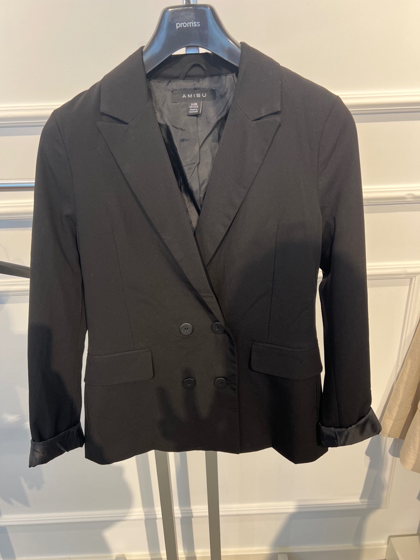 Amisu Blazer 36 Schwarz