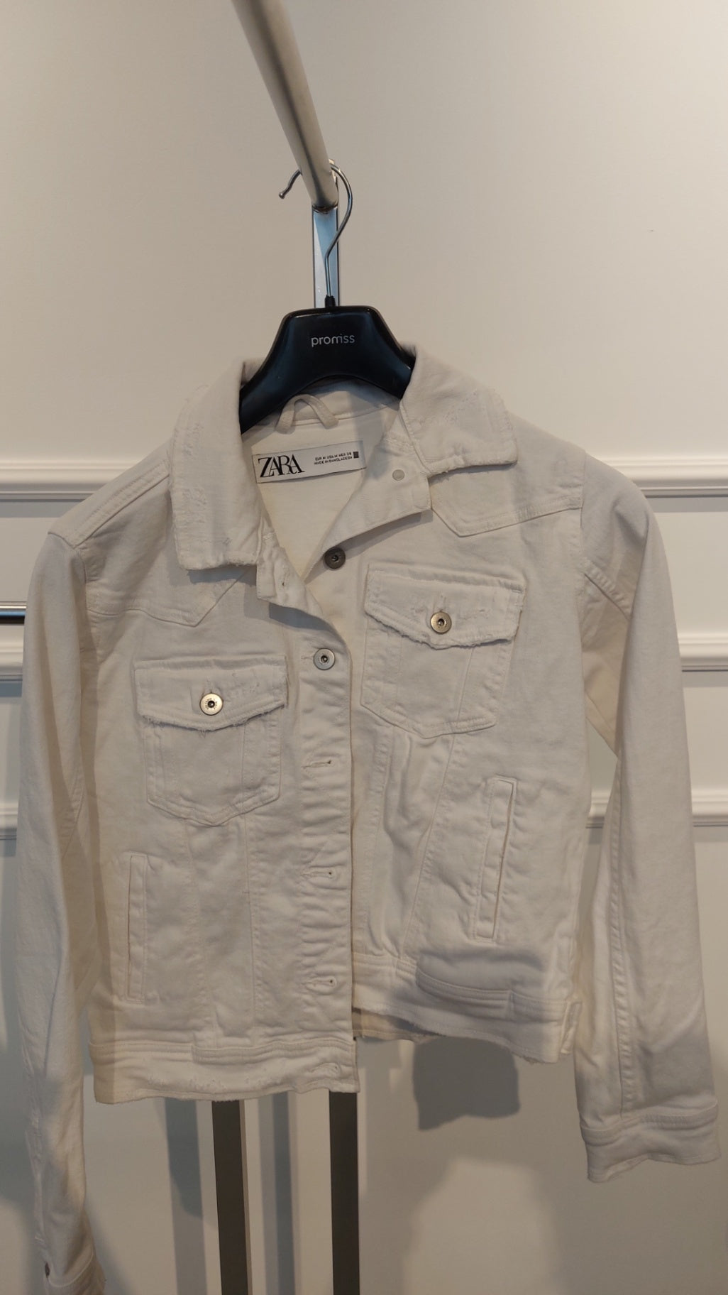 M Zara Jacke Weiß