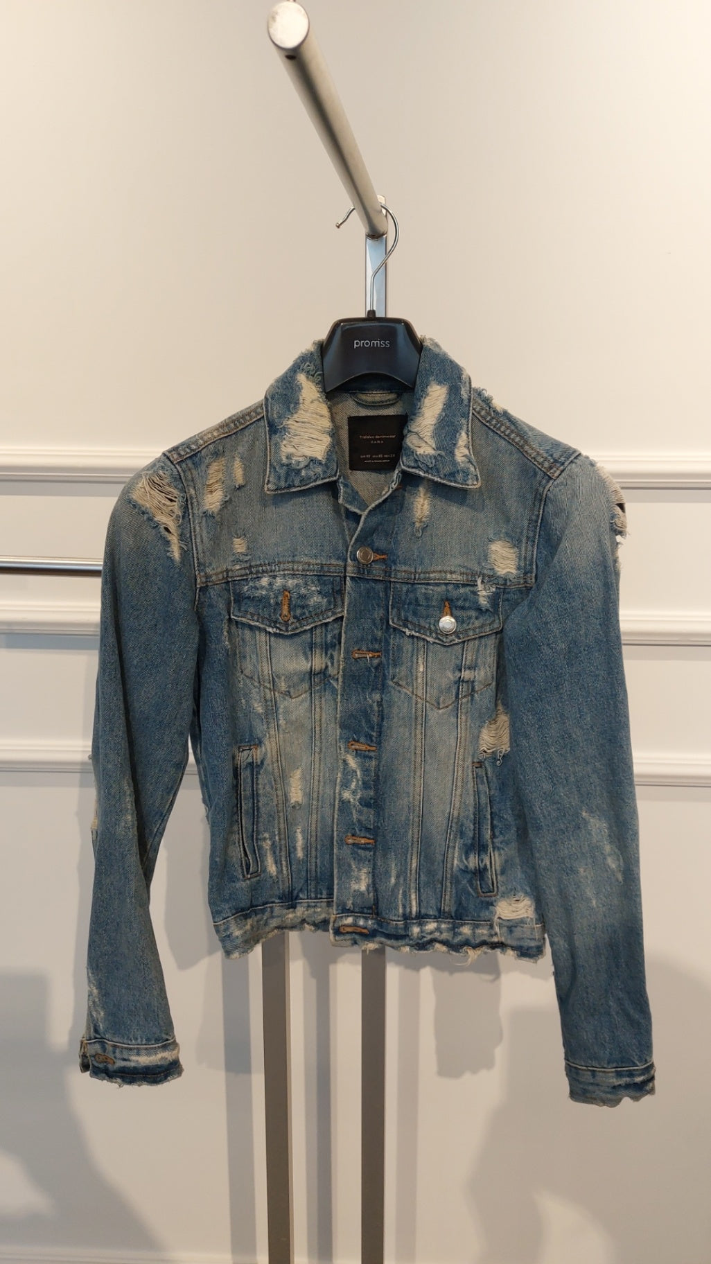 XS Zara Jeansjacke Blau