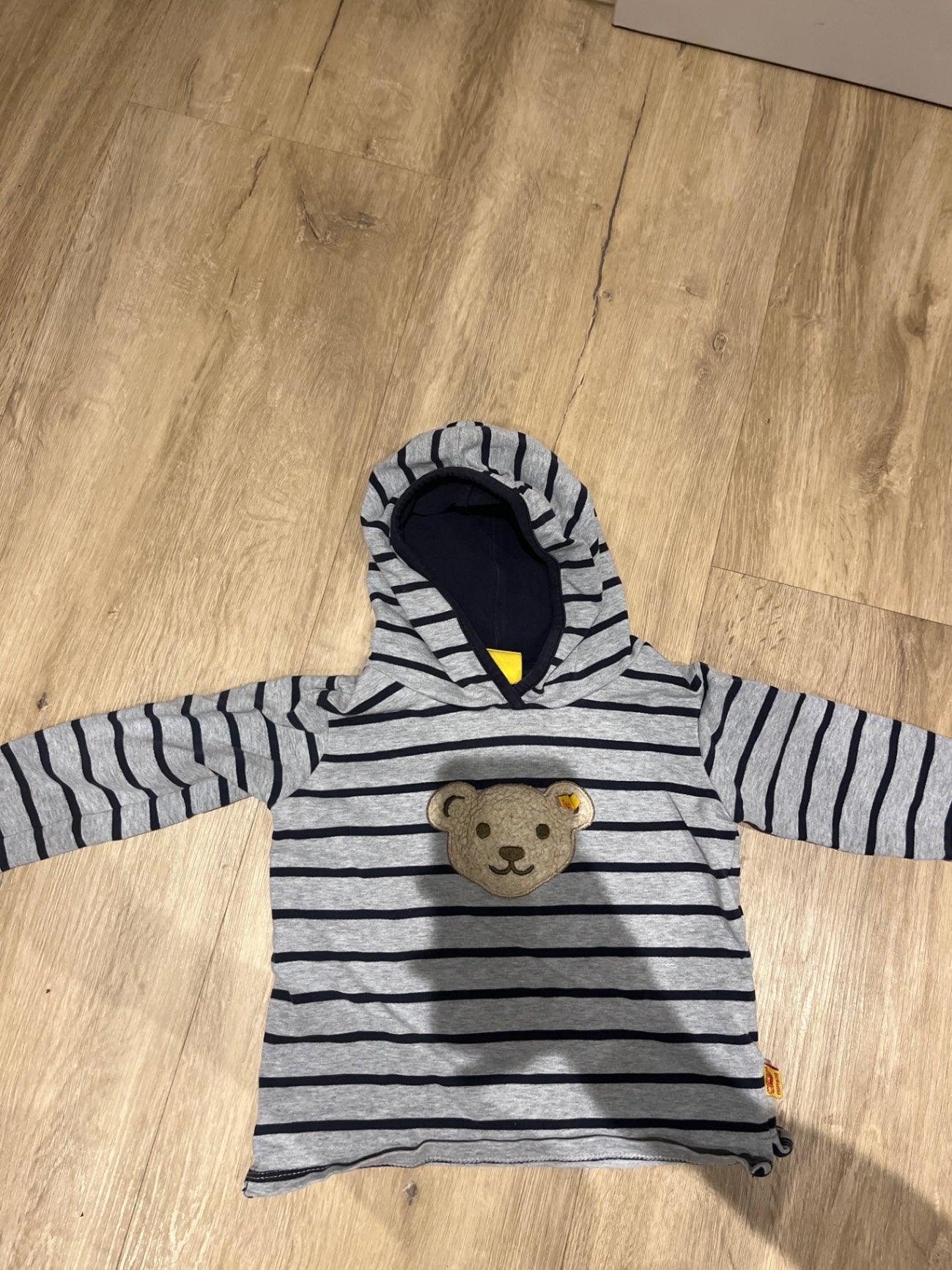 86 Steiff Kapuzenpullover Grau