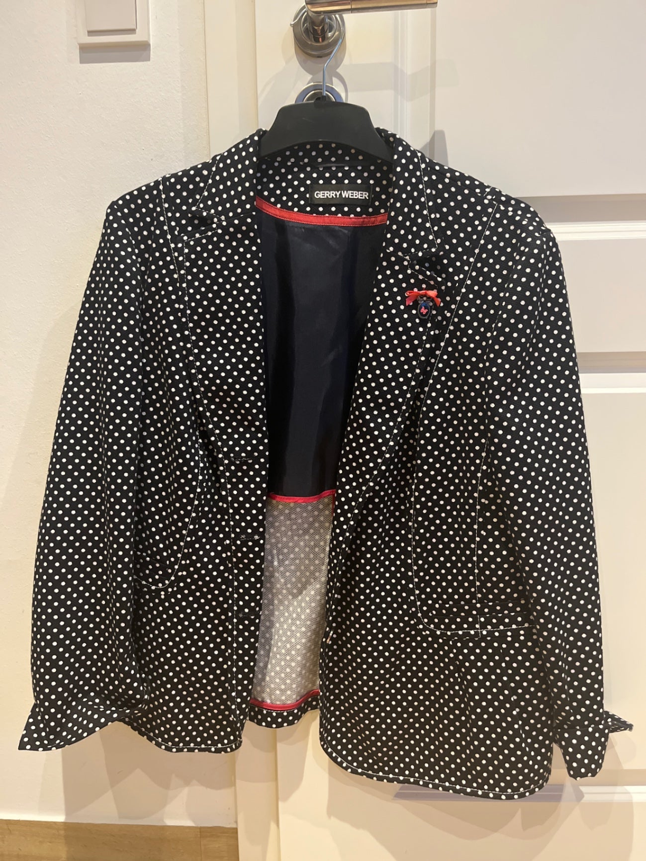 Gerry Weber Blazer Schwarz mit weißen Punkten