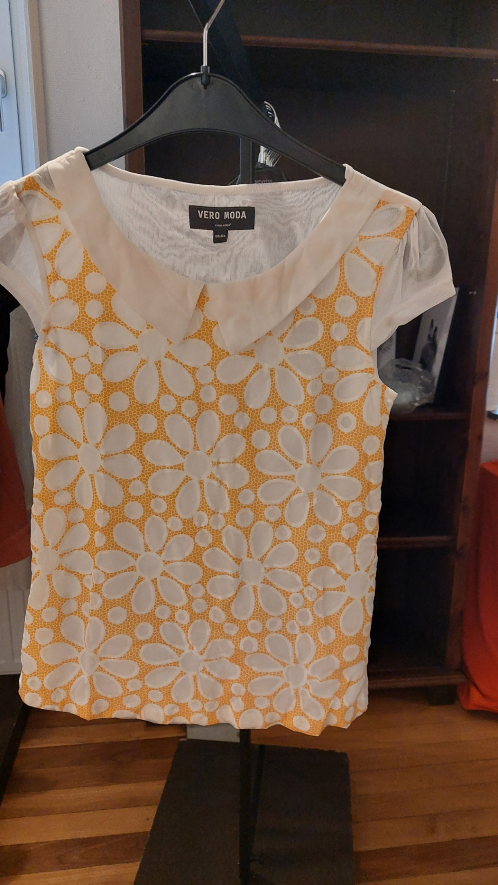 Vero Moda Bluse Weiß und Gelb