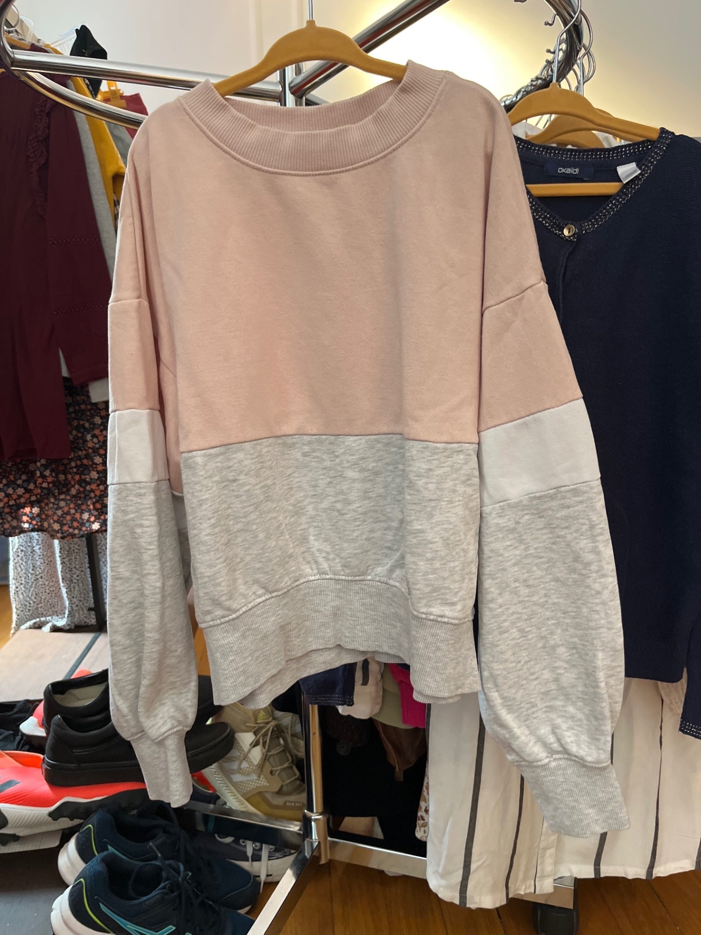 H&M Pullover Rosa und Grau
