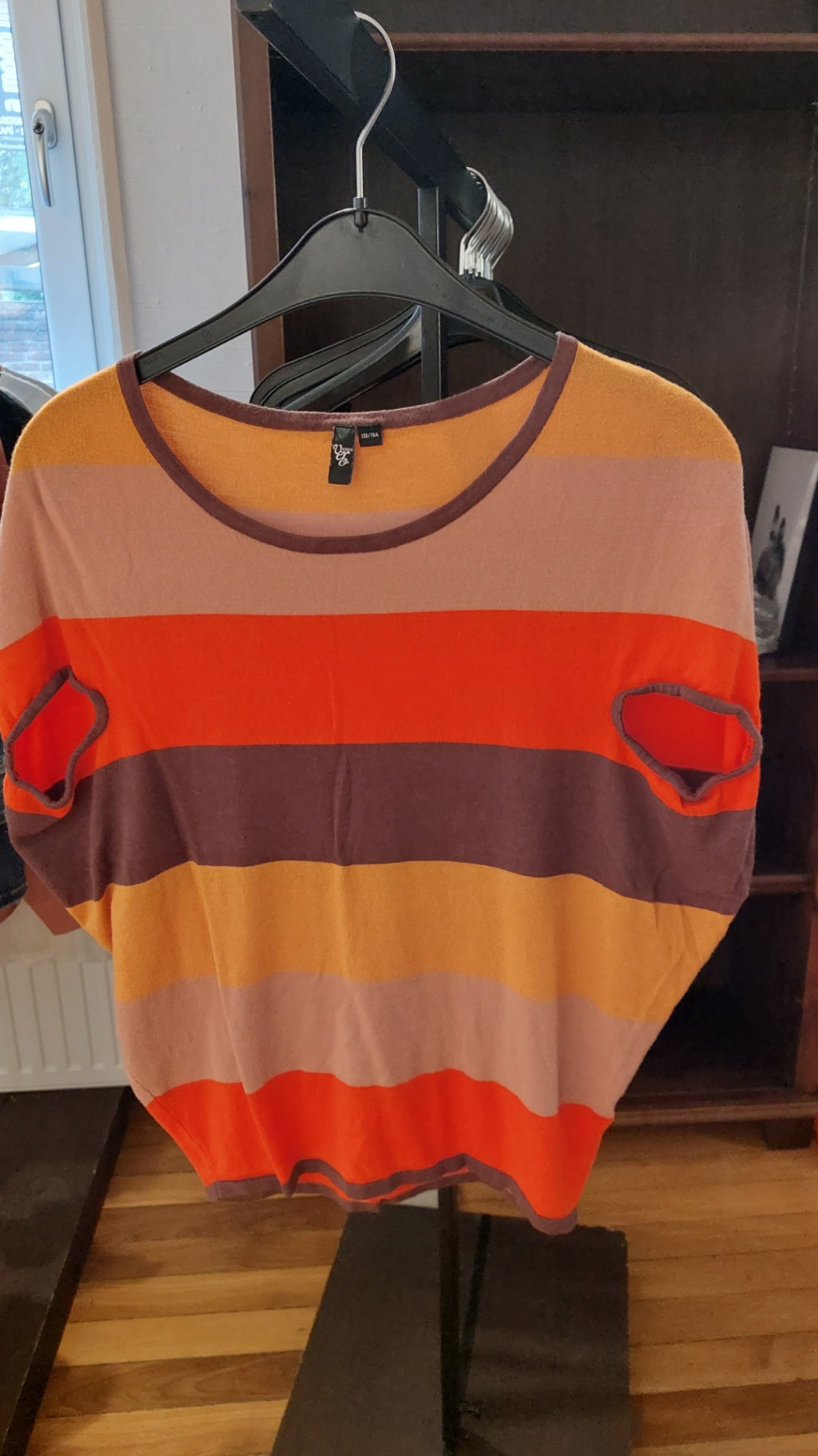 Vero Moda classic T-Shirt Mehrfarbig (Orange, Gelb, Braun, Beige)
