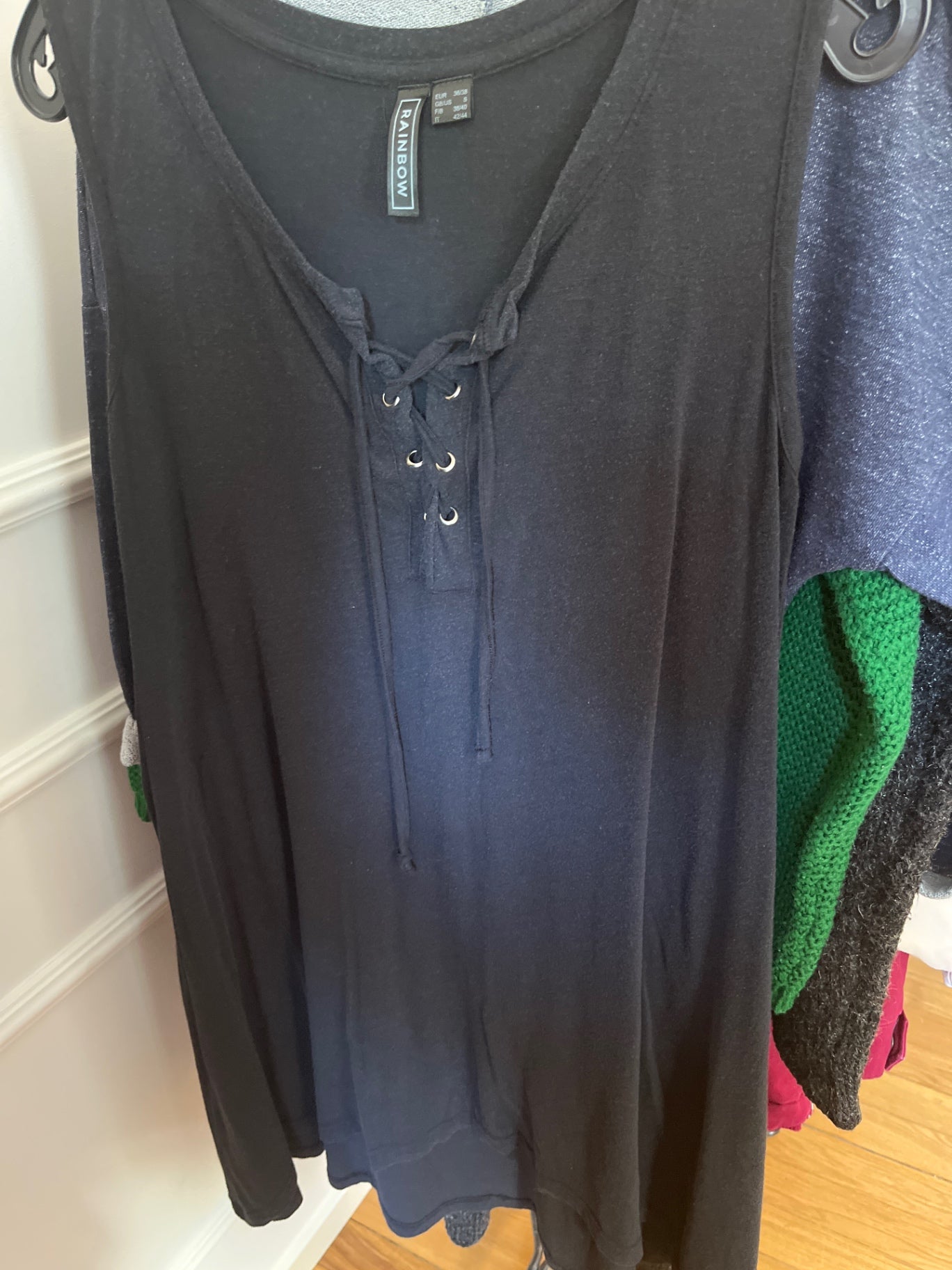 Rainbow Kleid Schwarz