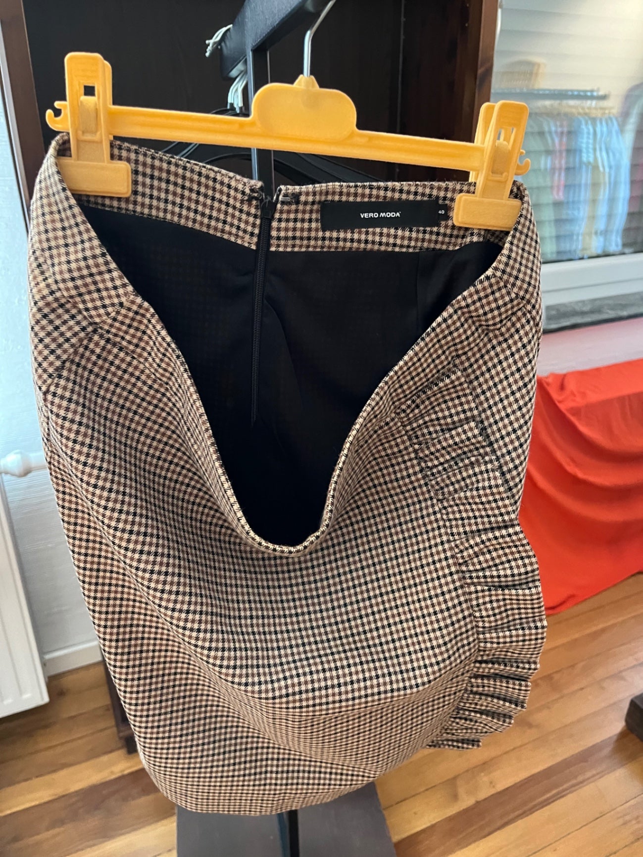 Vero Moda Rock braun kariert