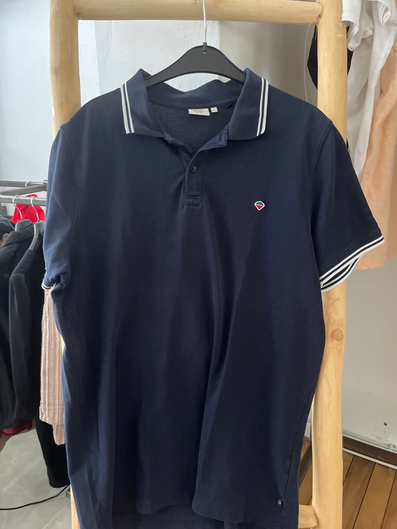 America today Poloshirt Dunkelblau
