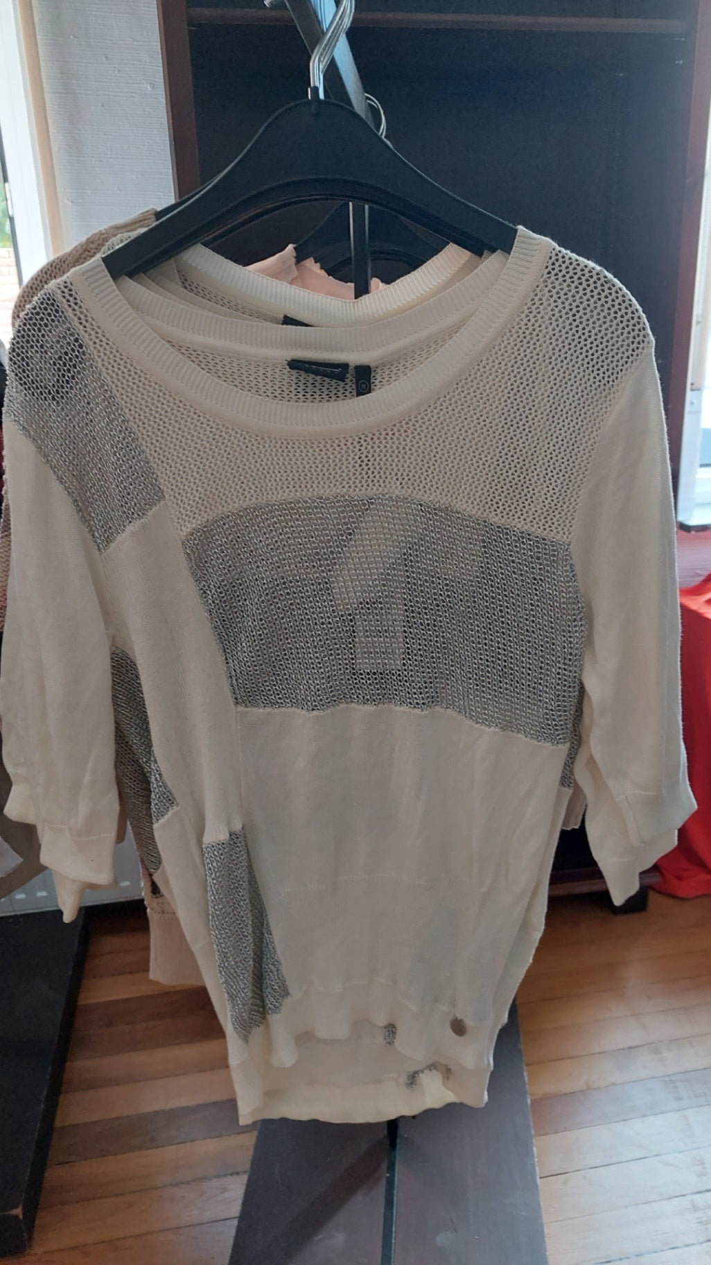 Unbekannt Pullover Weiß /Silber