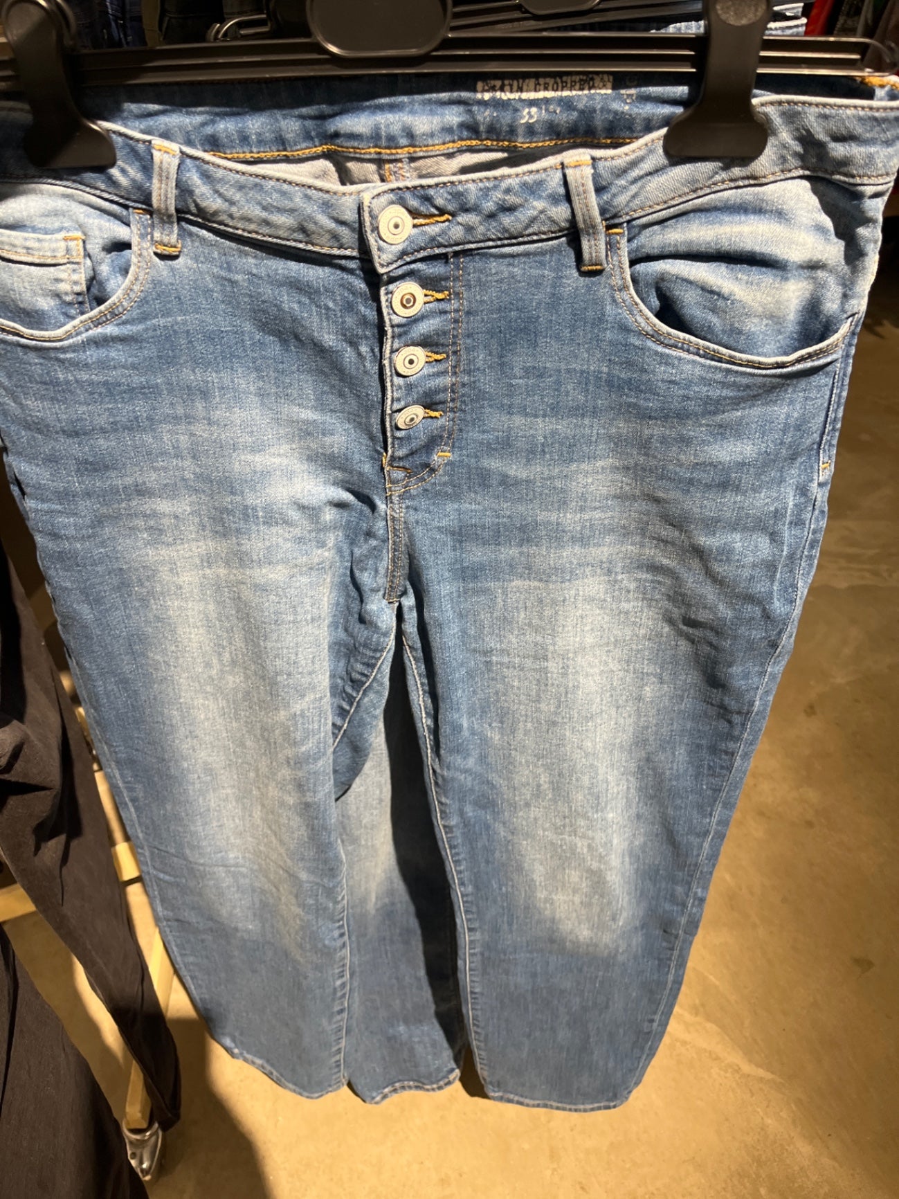 EDC Jeans Blau cropped