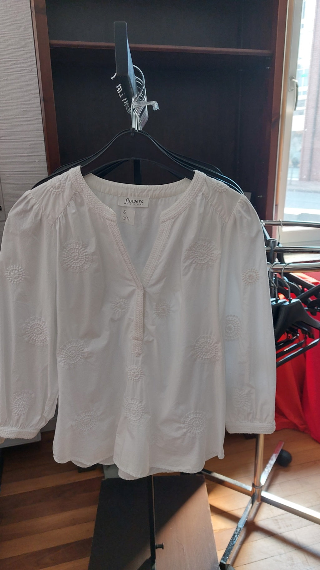 Flower Bluse Weiß