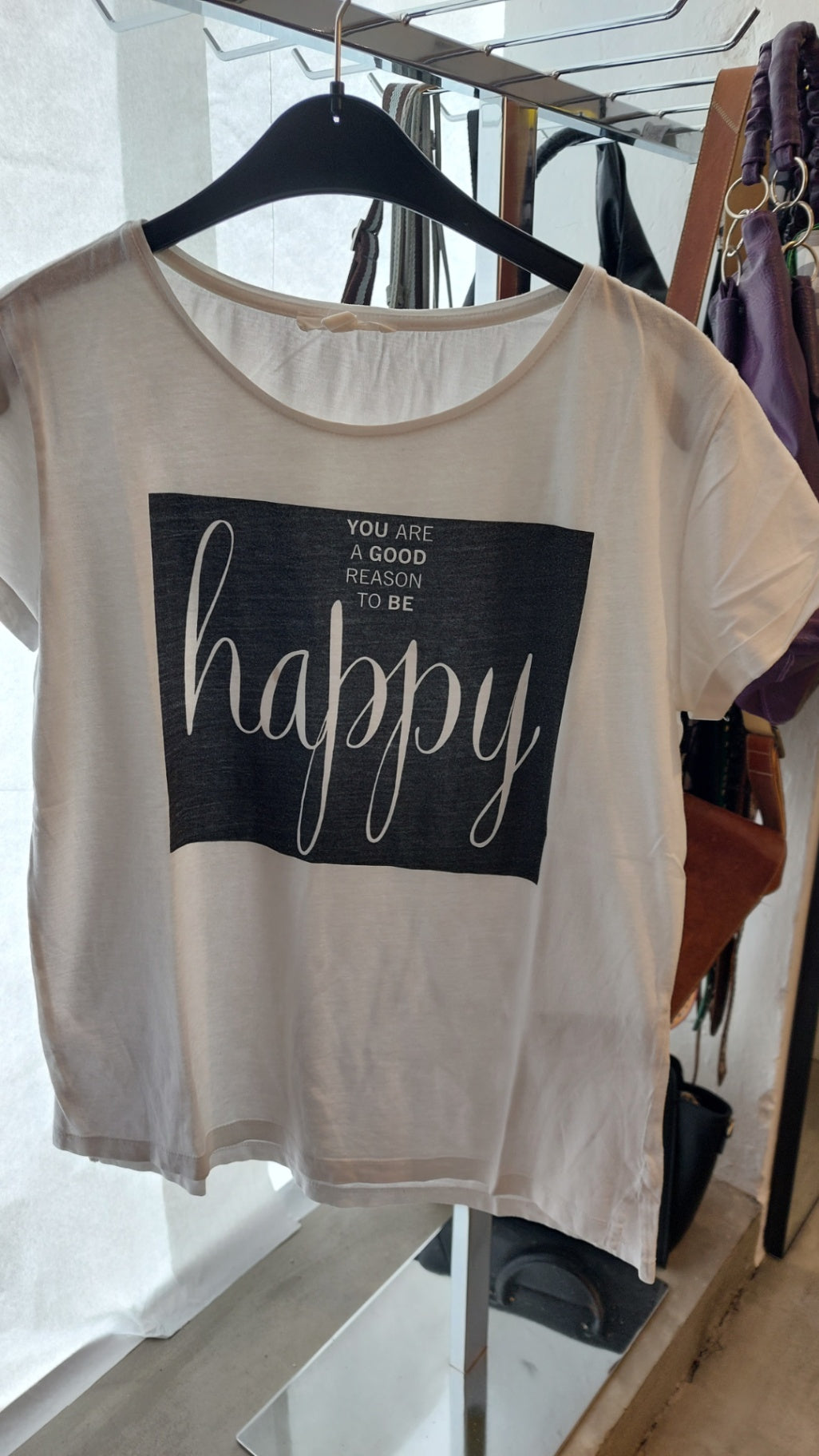Esprit T-Shirt Weiß mit schwarzem Aufdruck