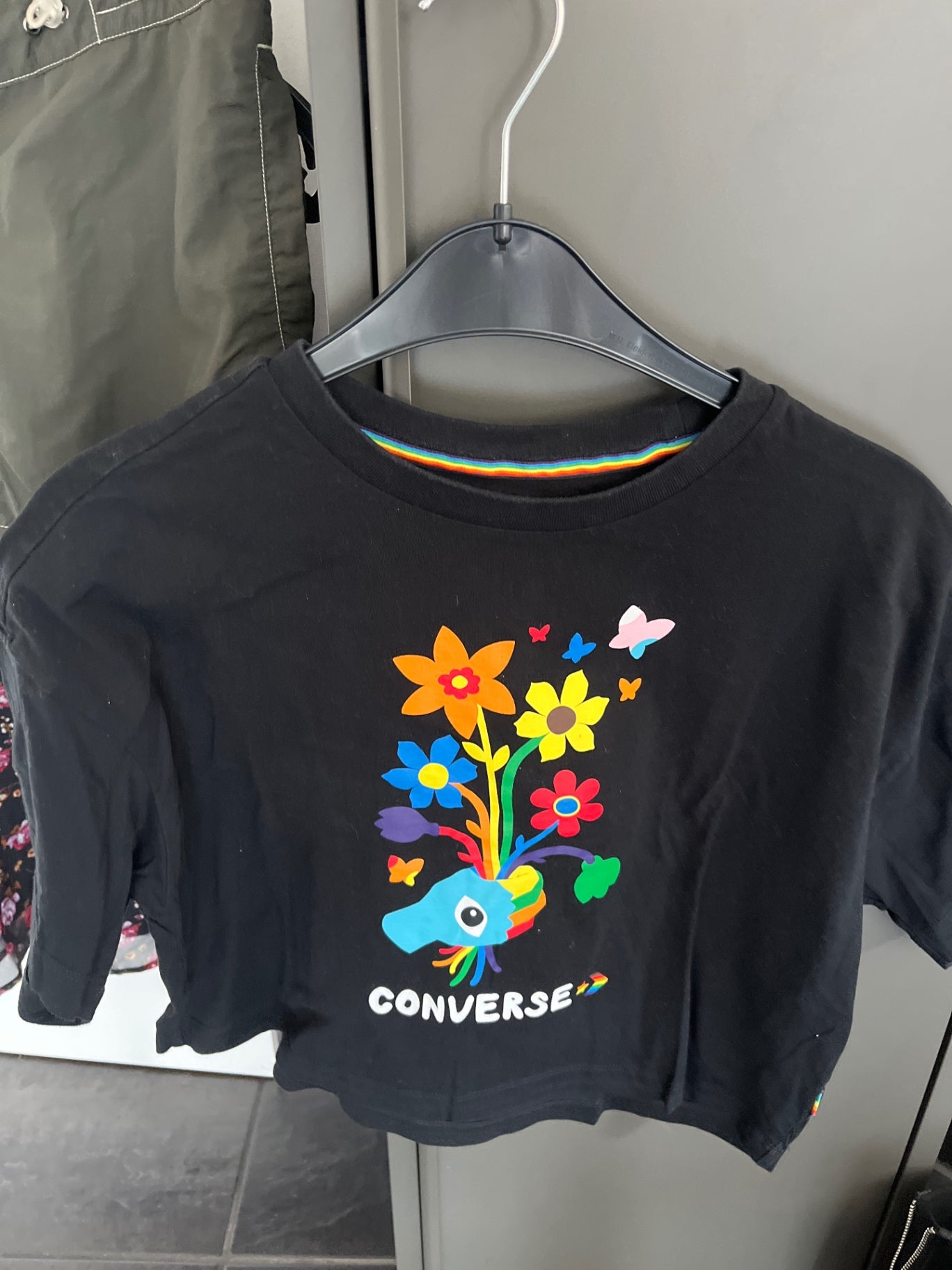 Converse T-Shirt Schwarz mit Aufdruck