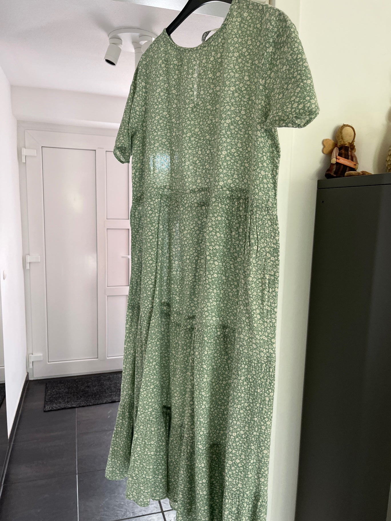Only Kleid Mint, weiße Blümchen