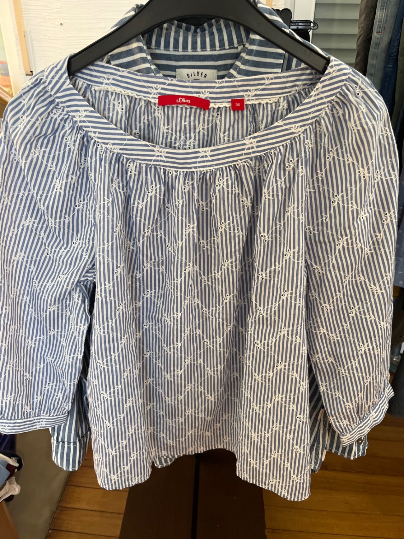 s.Oliver Bluse Blau und Weiß