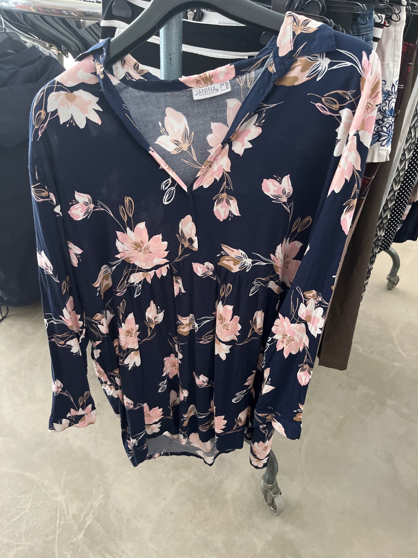 Janina Bluse Dunkelblau