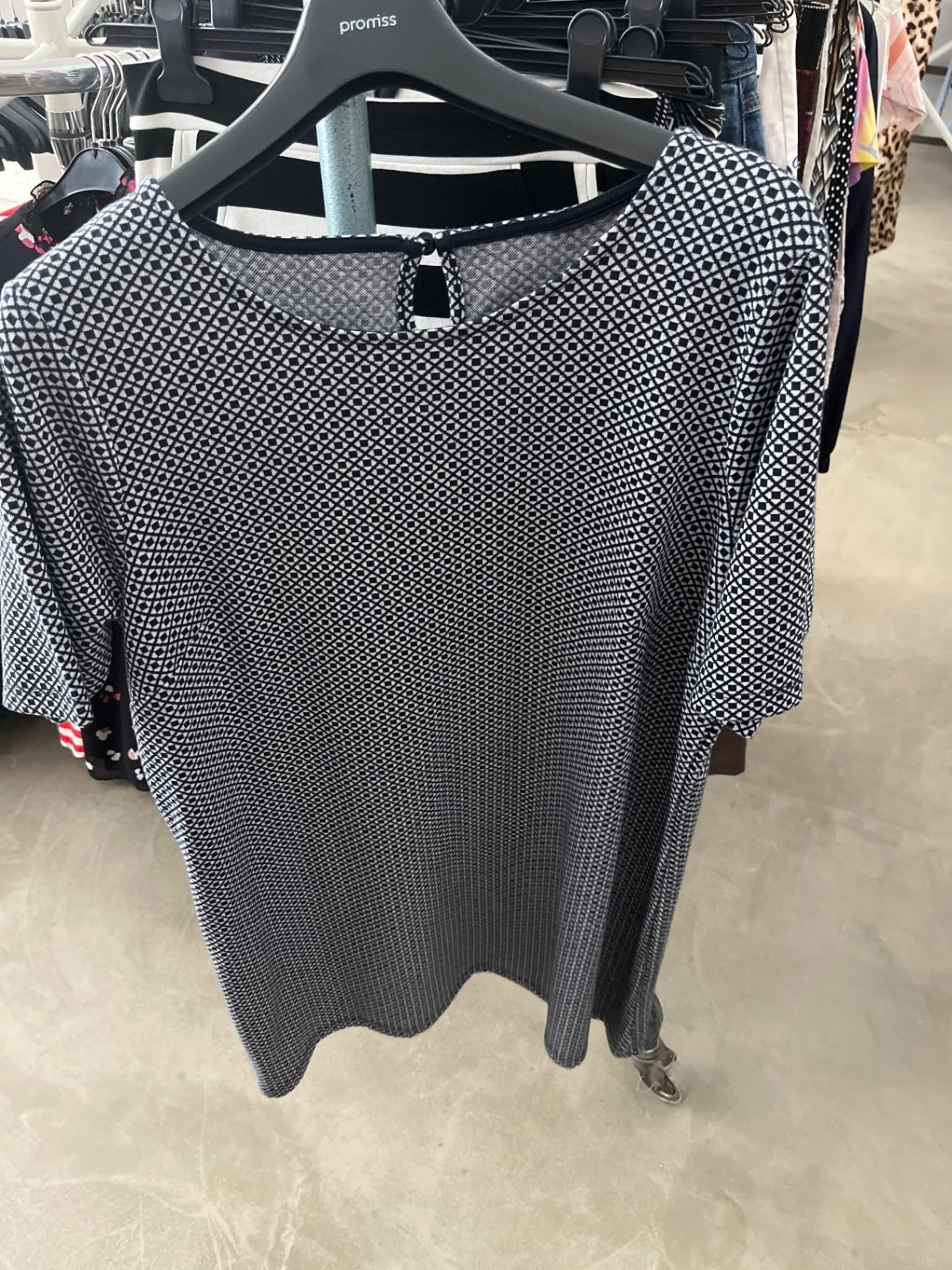 Gina Benotti Kleid Schwarz-Weiß