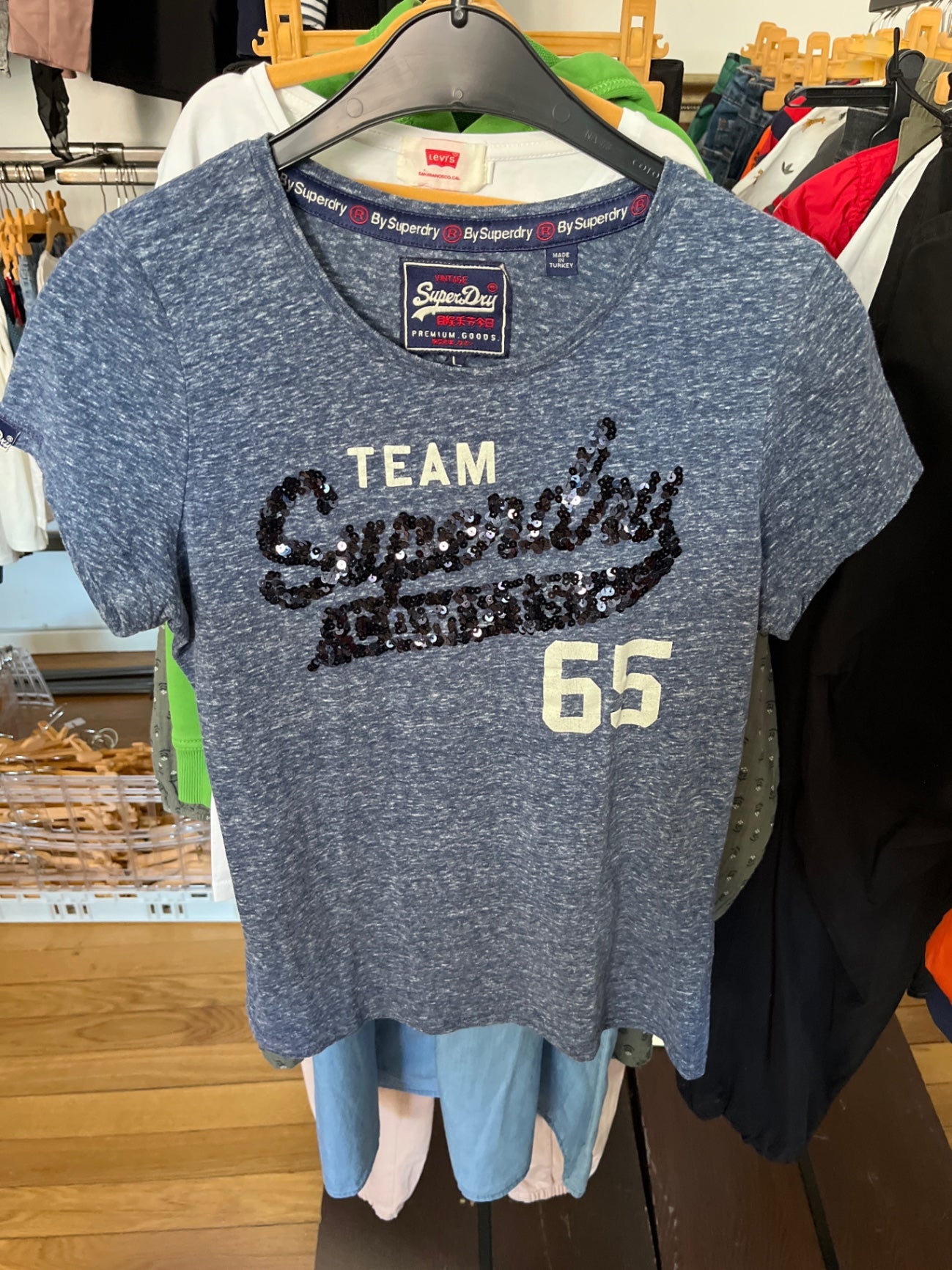 Superdry T-Shirt Blau