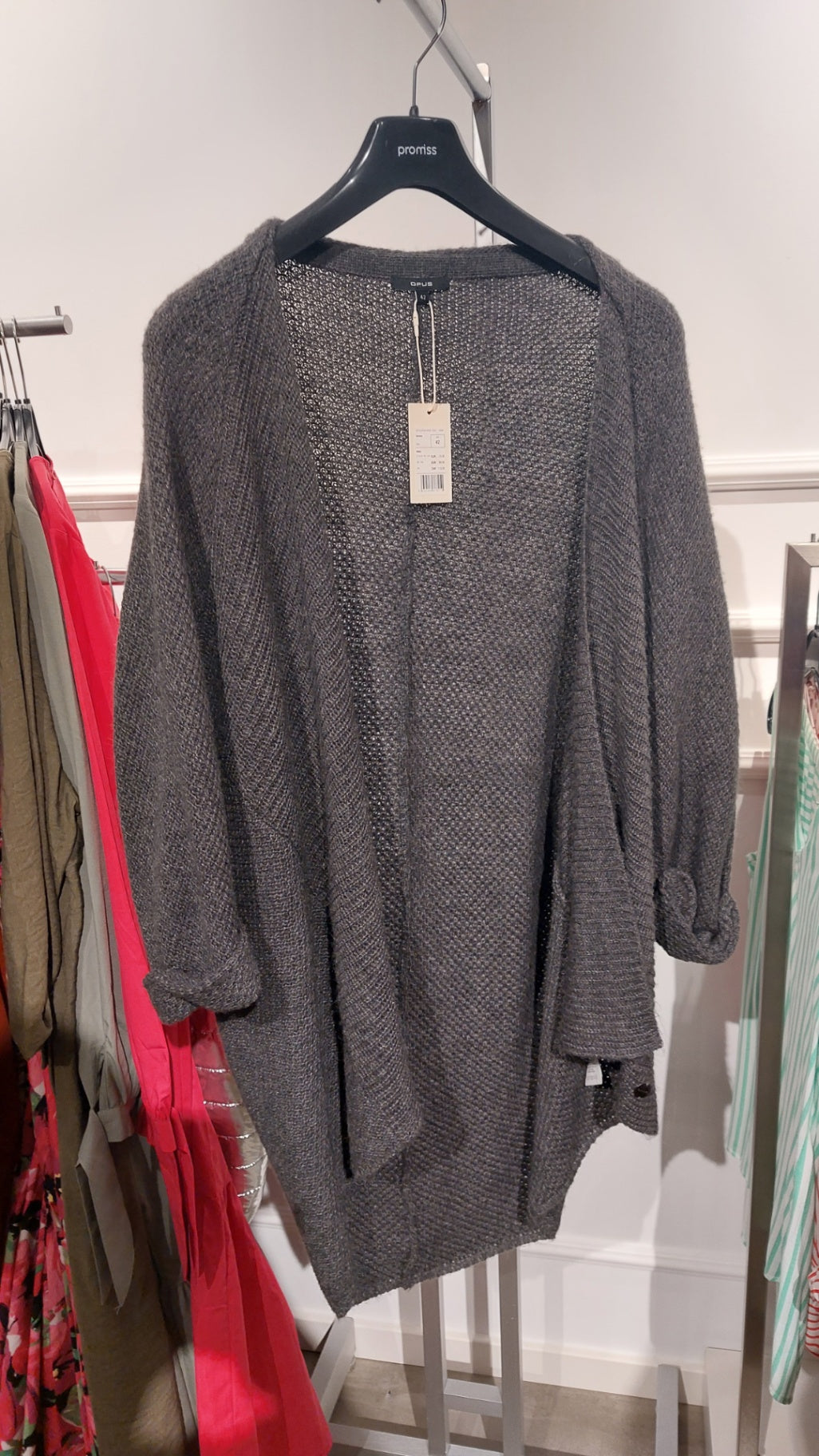 Opus Strickjacke Grau