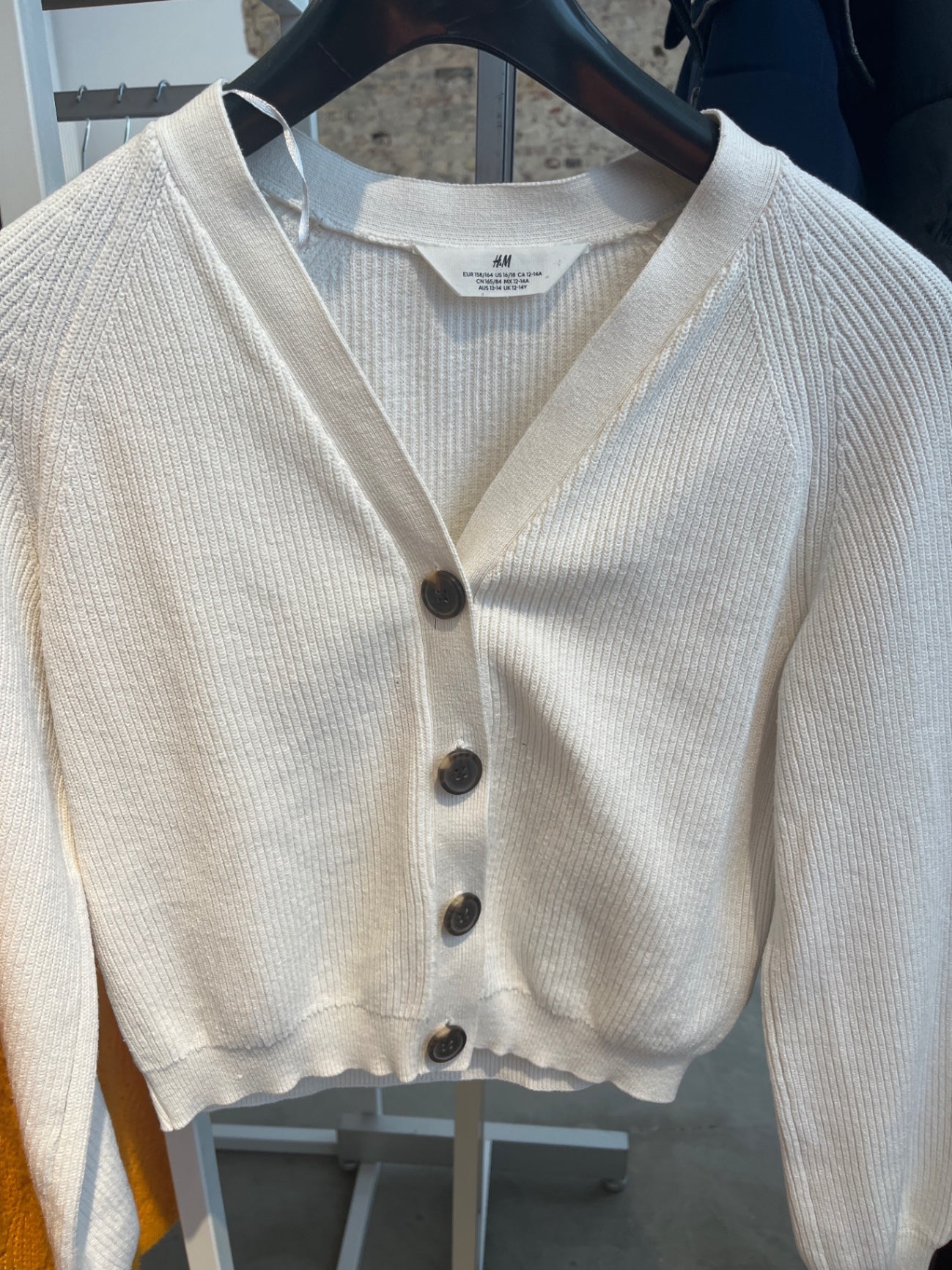 H&M Strickjacke Beige