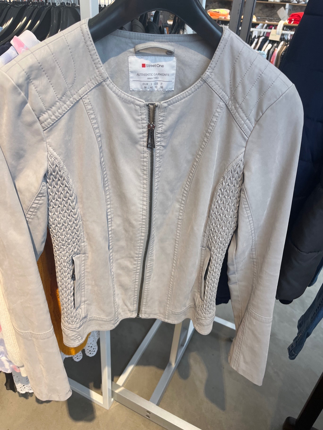 Street One Jacke Kunstleder Grau