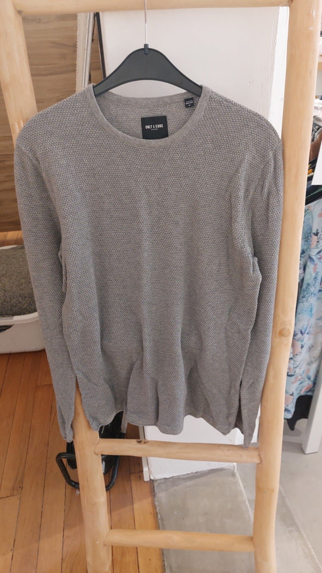 Only & Sons Pullover Grau