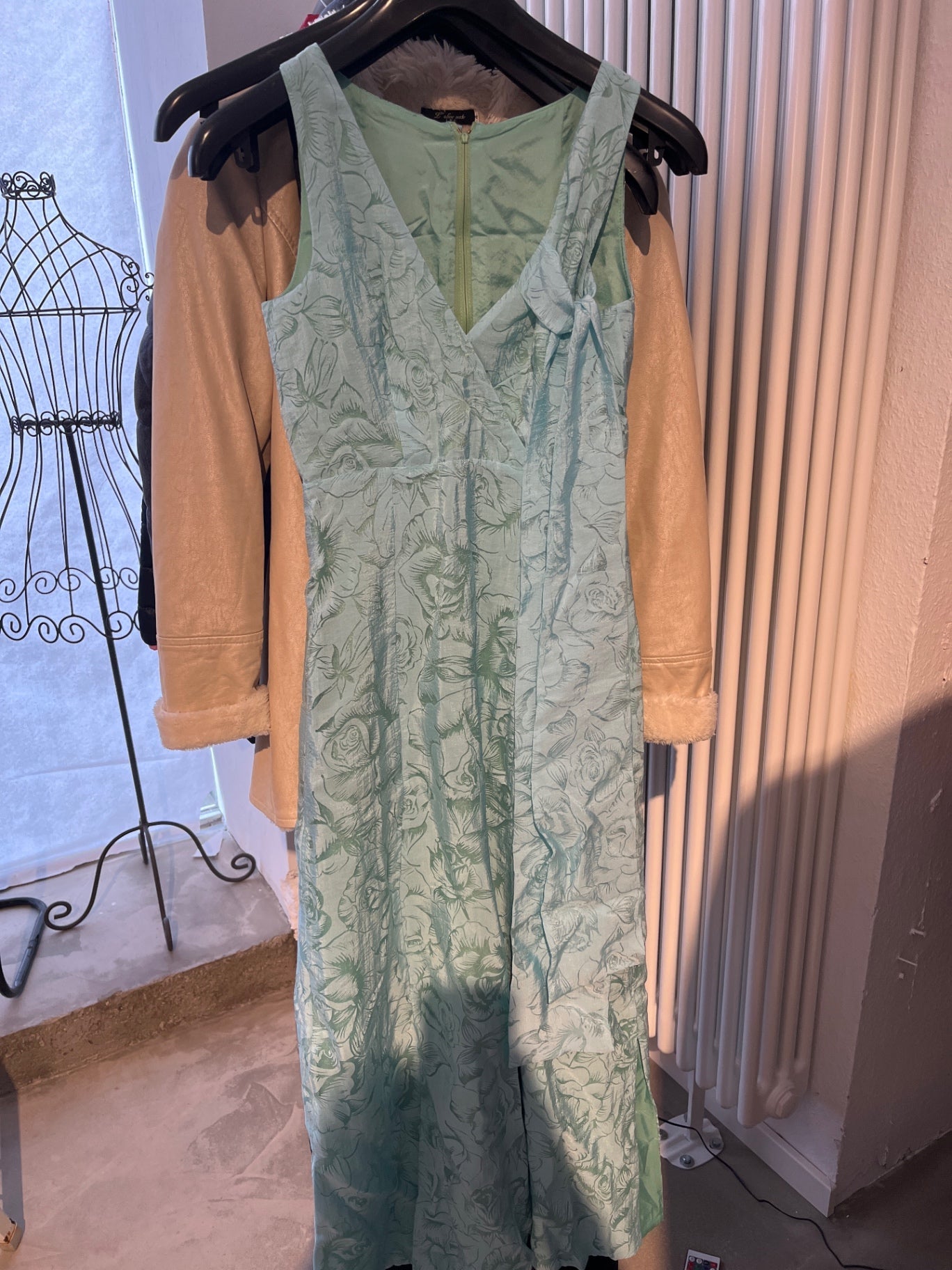 Selbst geschneidert Kleid Türkis