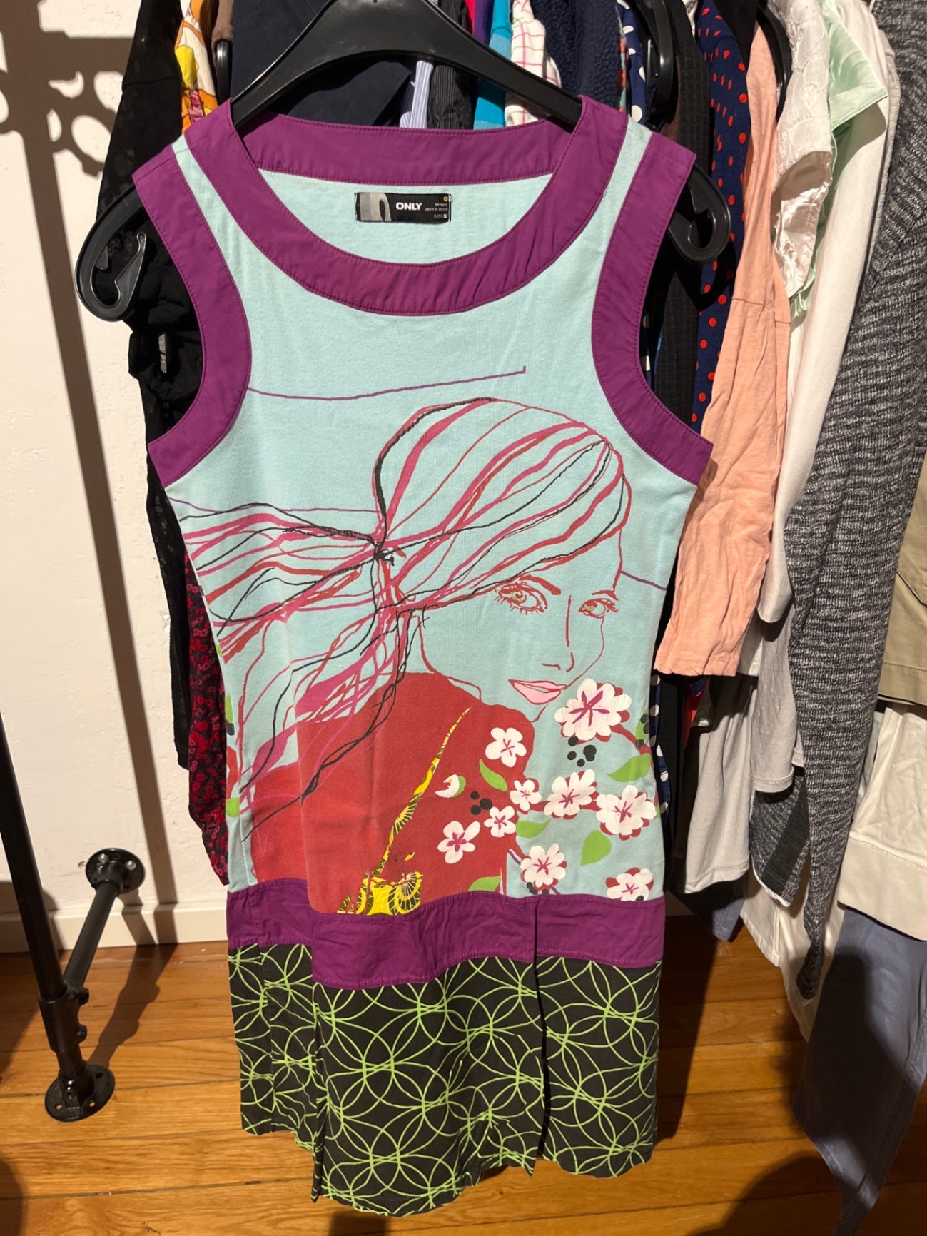 Only Kleid Mehrfarbig