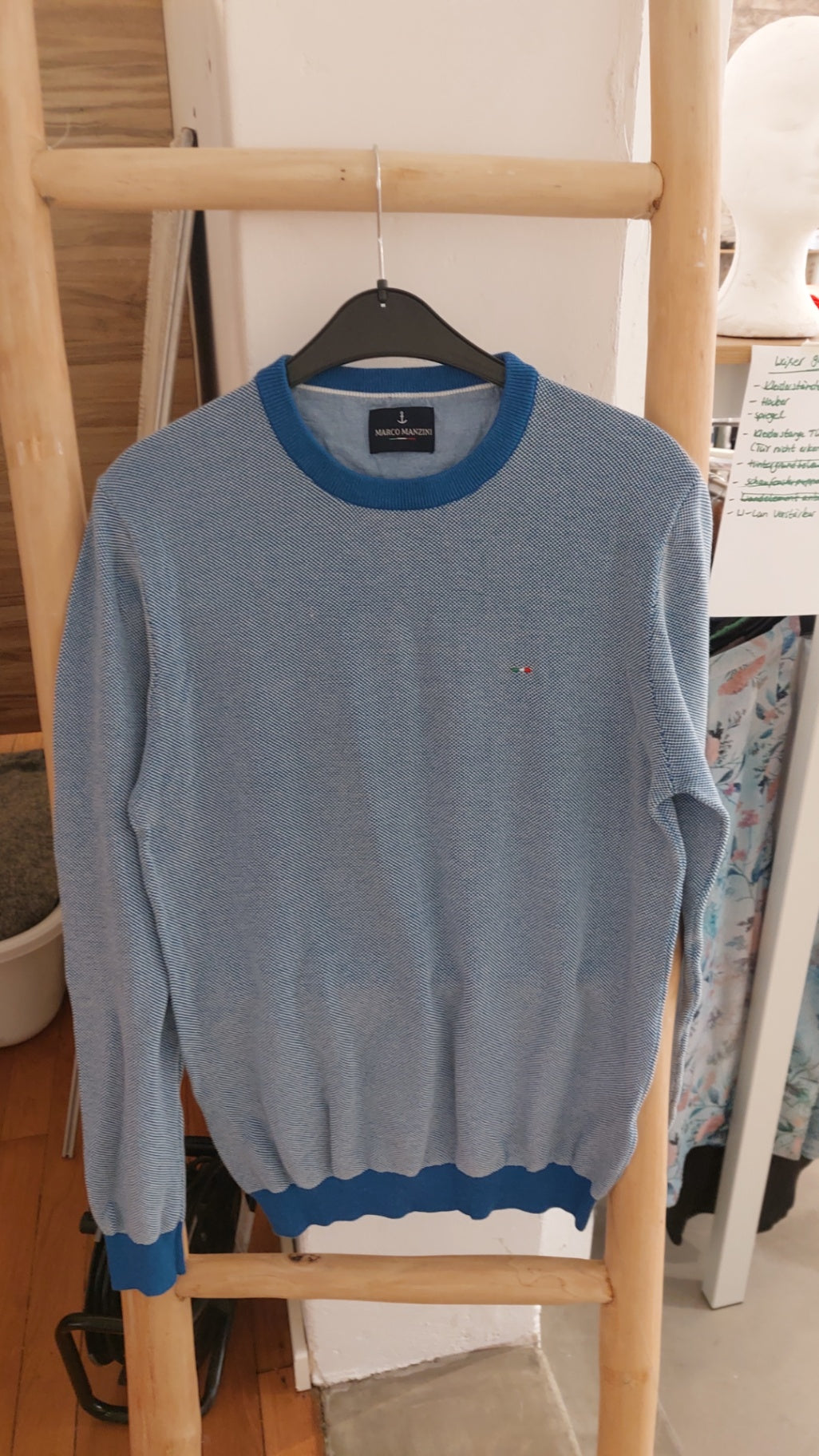 Marco Manzini Pullover Blau