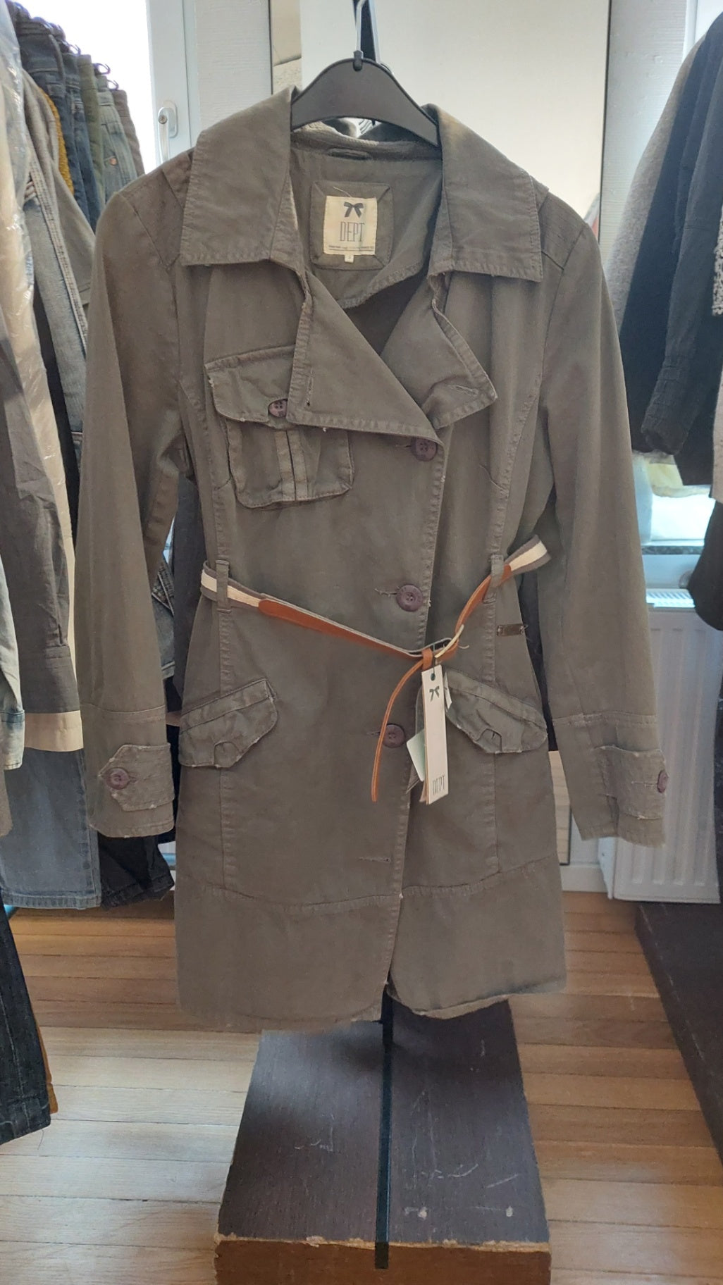 Dept Trenchcoat NEU! NP 130 Euro Khaki