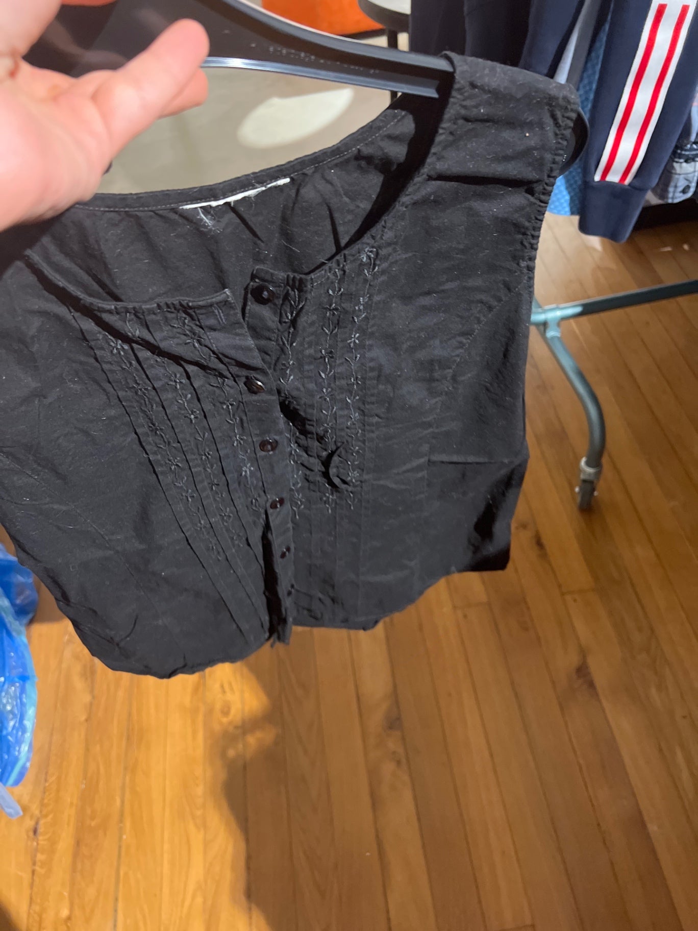 Unbekannt Bluse Schwarz