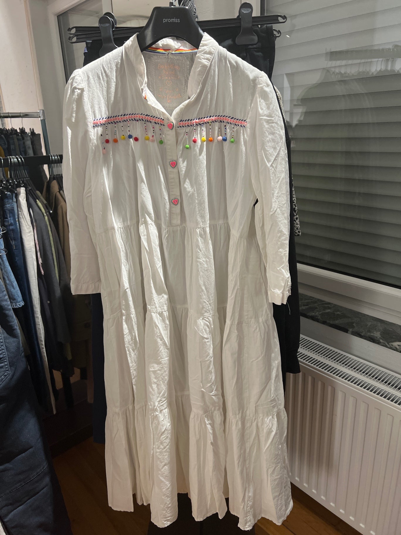 Coachella Festival Kleid Weiß / Bunt