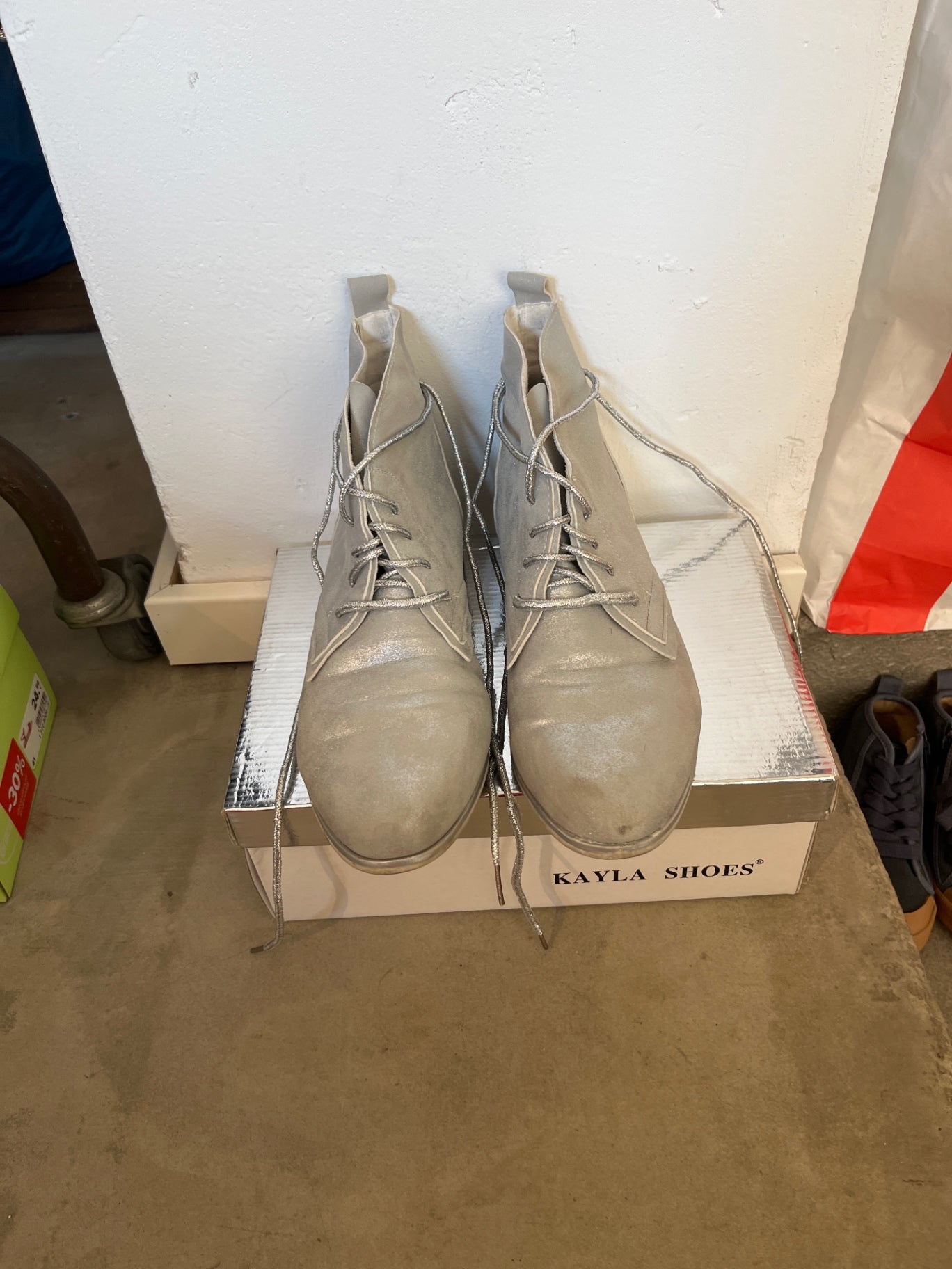 Kayla Shoes Stiefel Silber