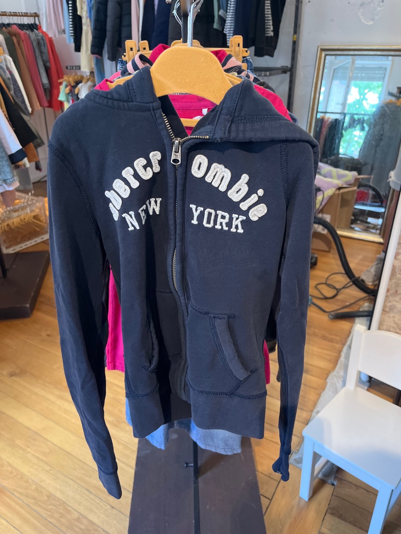 Abercrombie Sweatjacke Dunkelblau