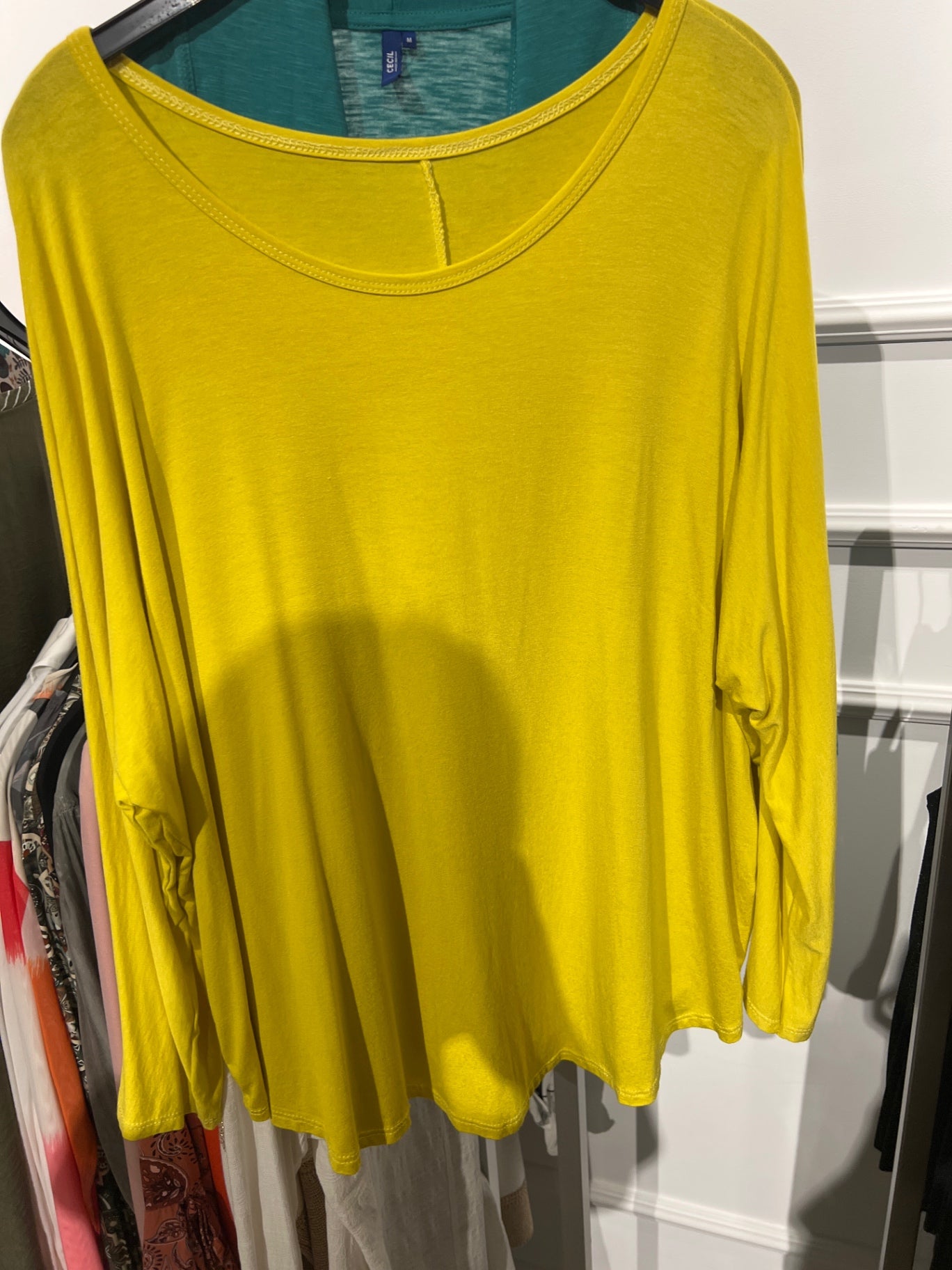 Langarmshirt Gelb