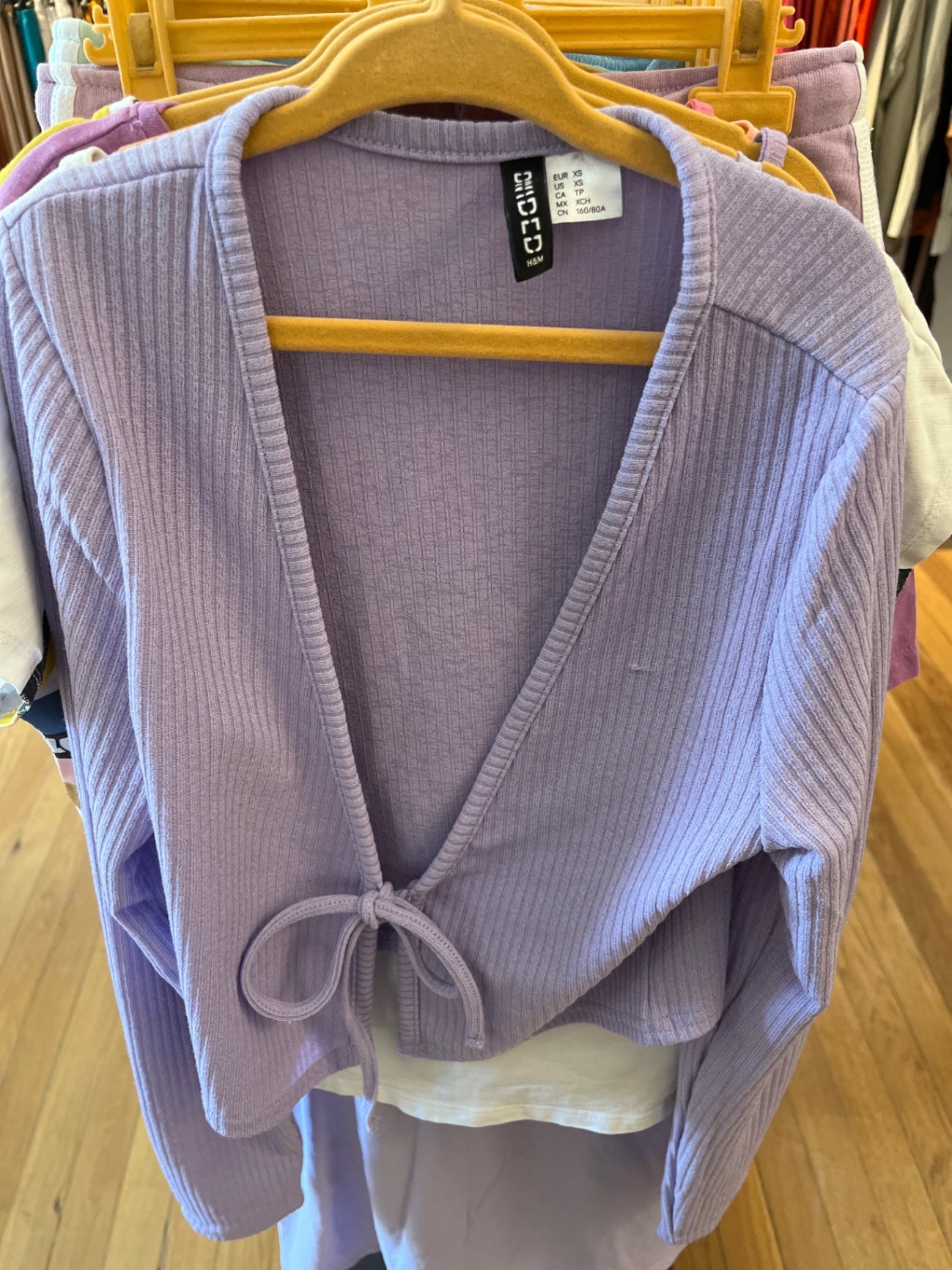 H&M Strickjacke Lila