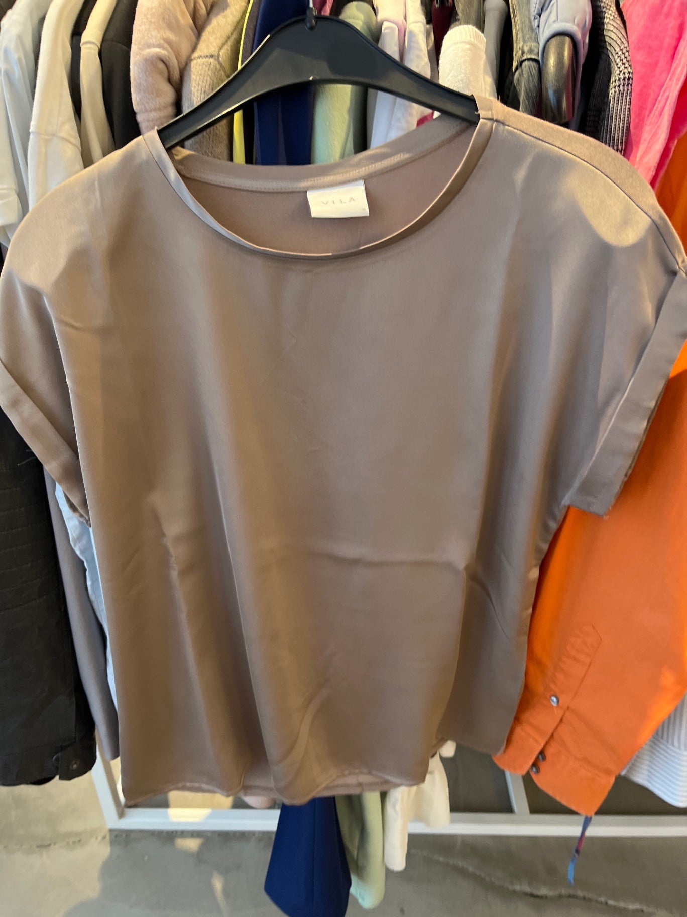Vila T-Shirt Beige