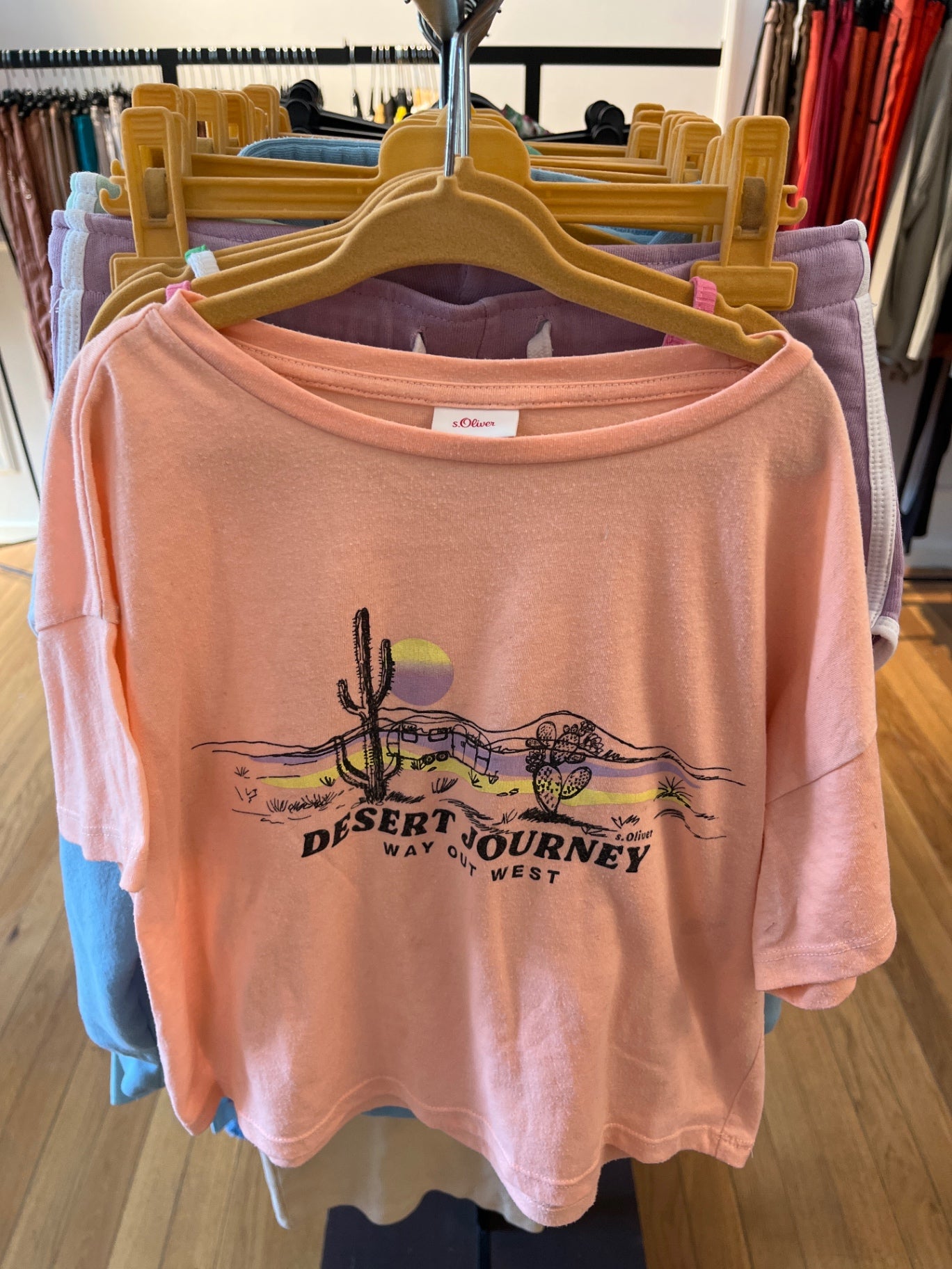 s.Oliver T-Shirt Rosa, Desert Journey