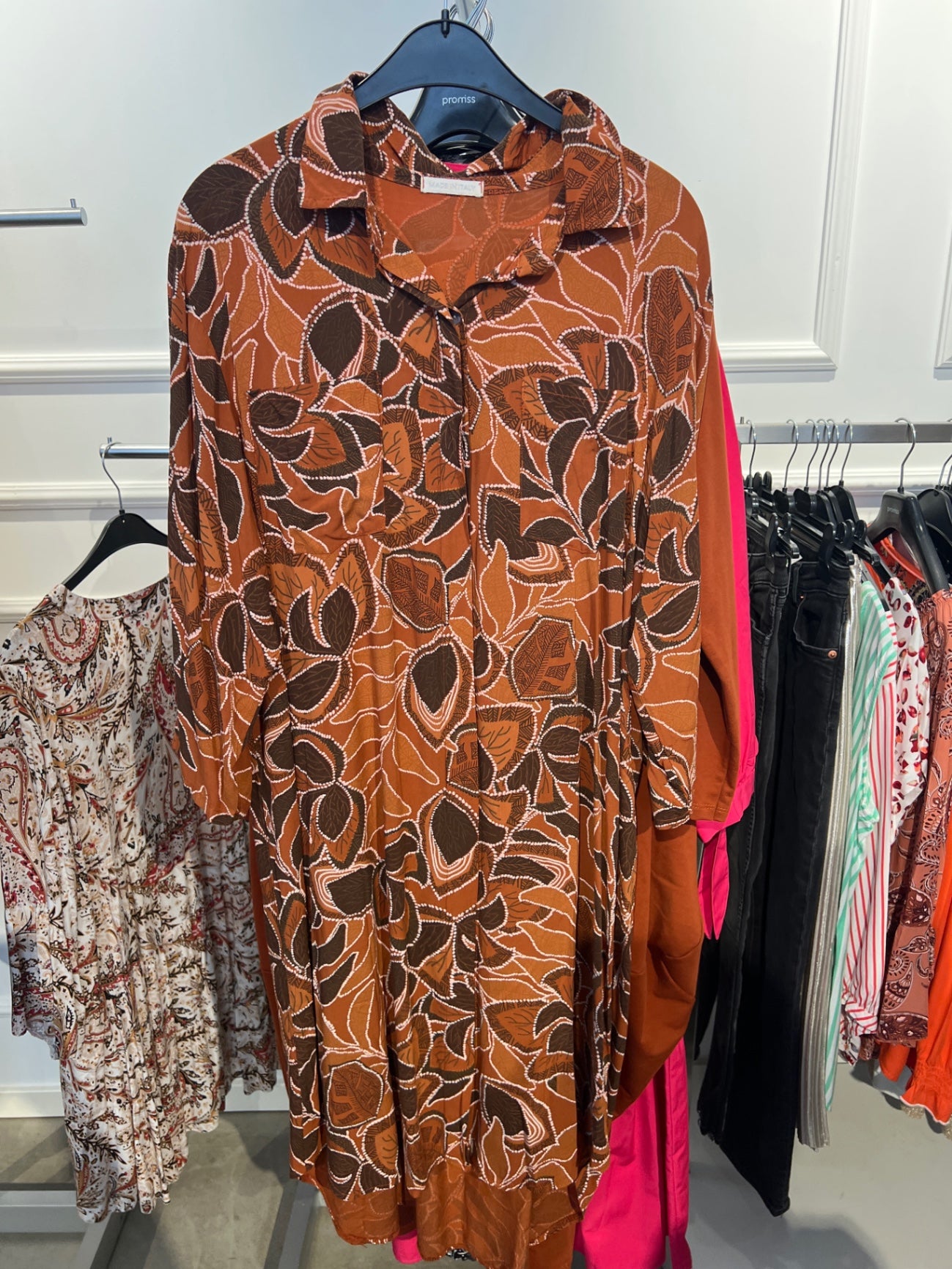 Bluse/Kleid Braun und Orange