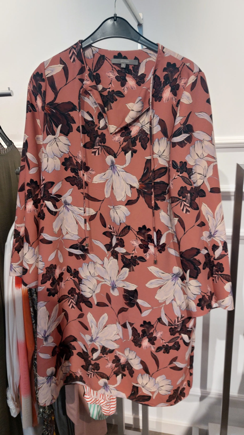 Sintesis Bluse Rosa mit Blumenmuster