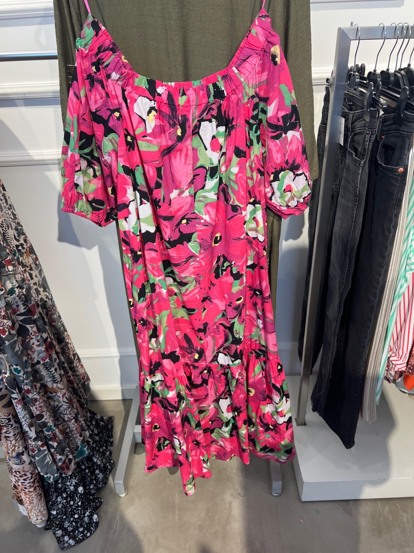 Unbekannt Kleid Pink