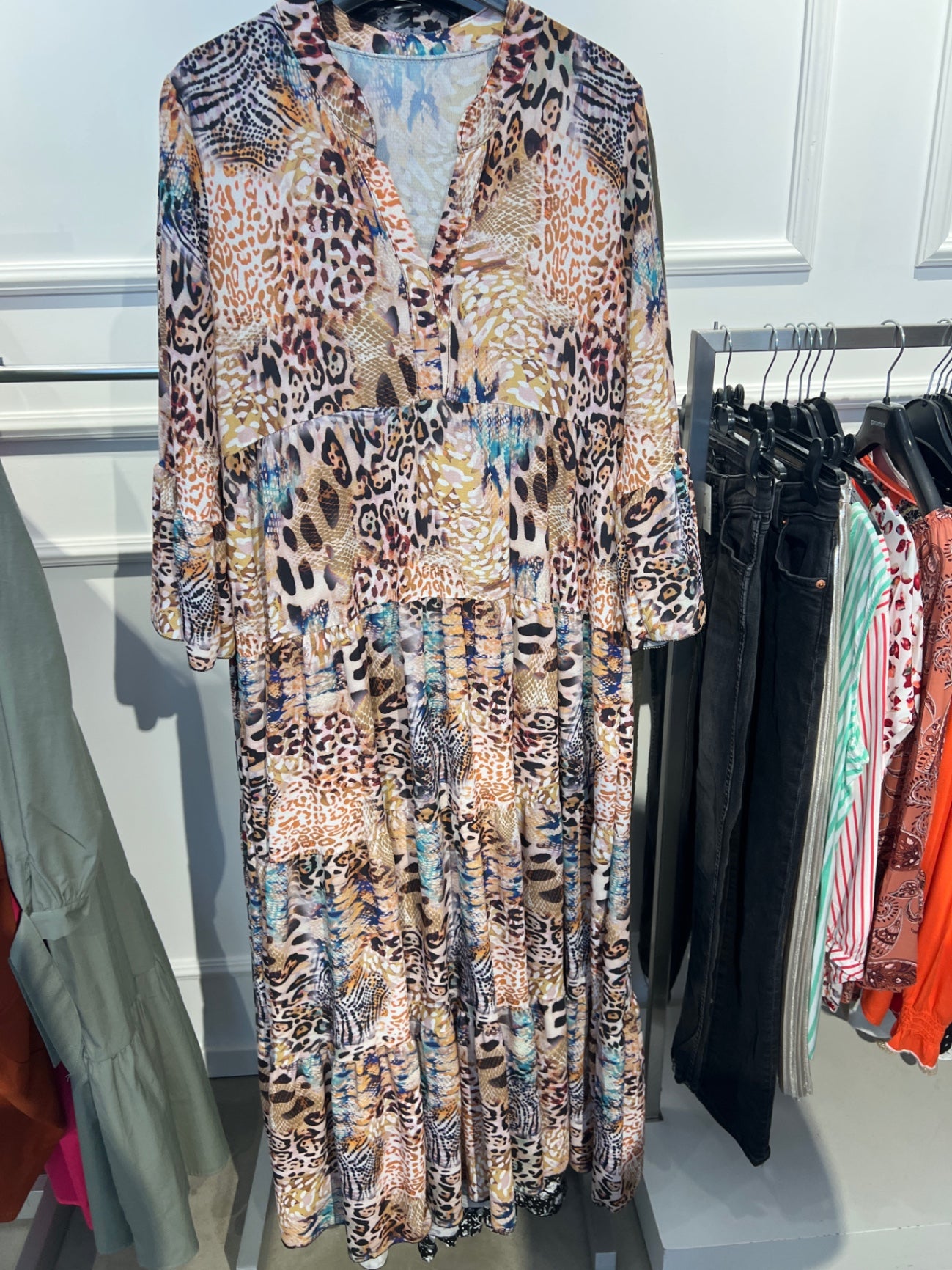 Unbekannt Kleid Mehrfarbig