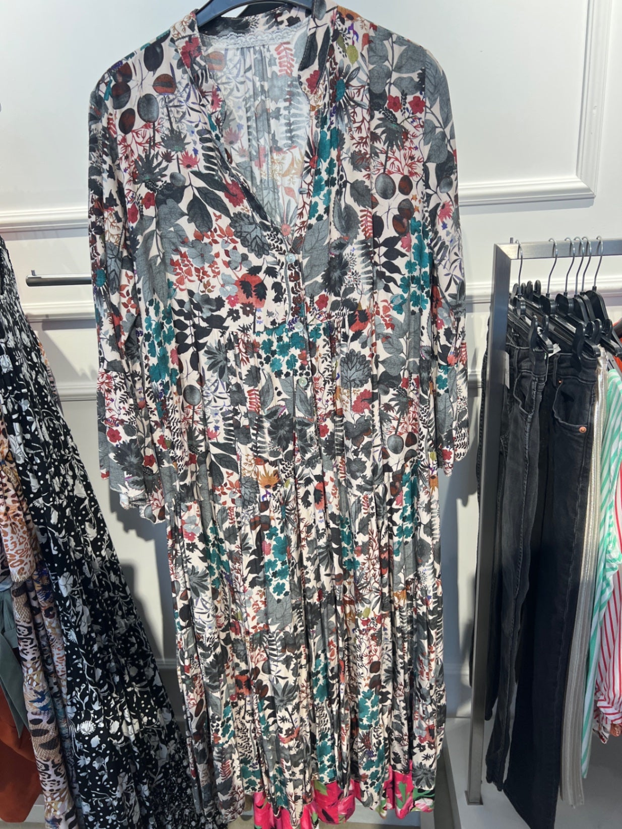 Unbekannt Kleid Mehrfarbig
