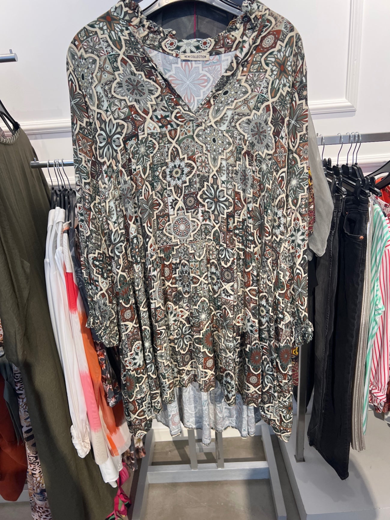 New Collection Kleid Mehrfarbig