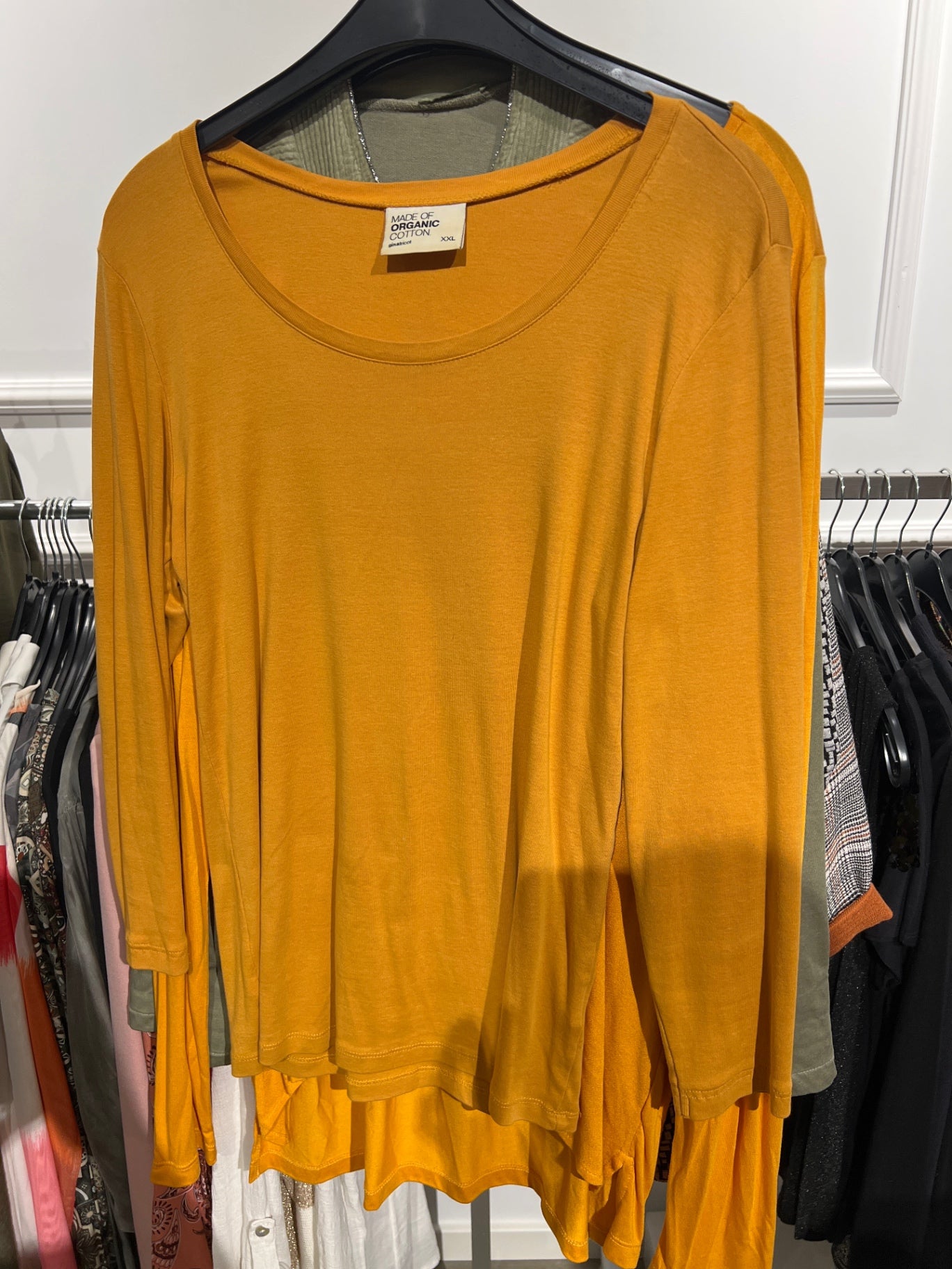 Ginatricot Langarmshirt Gelb
