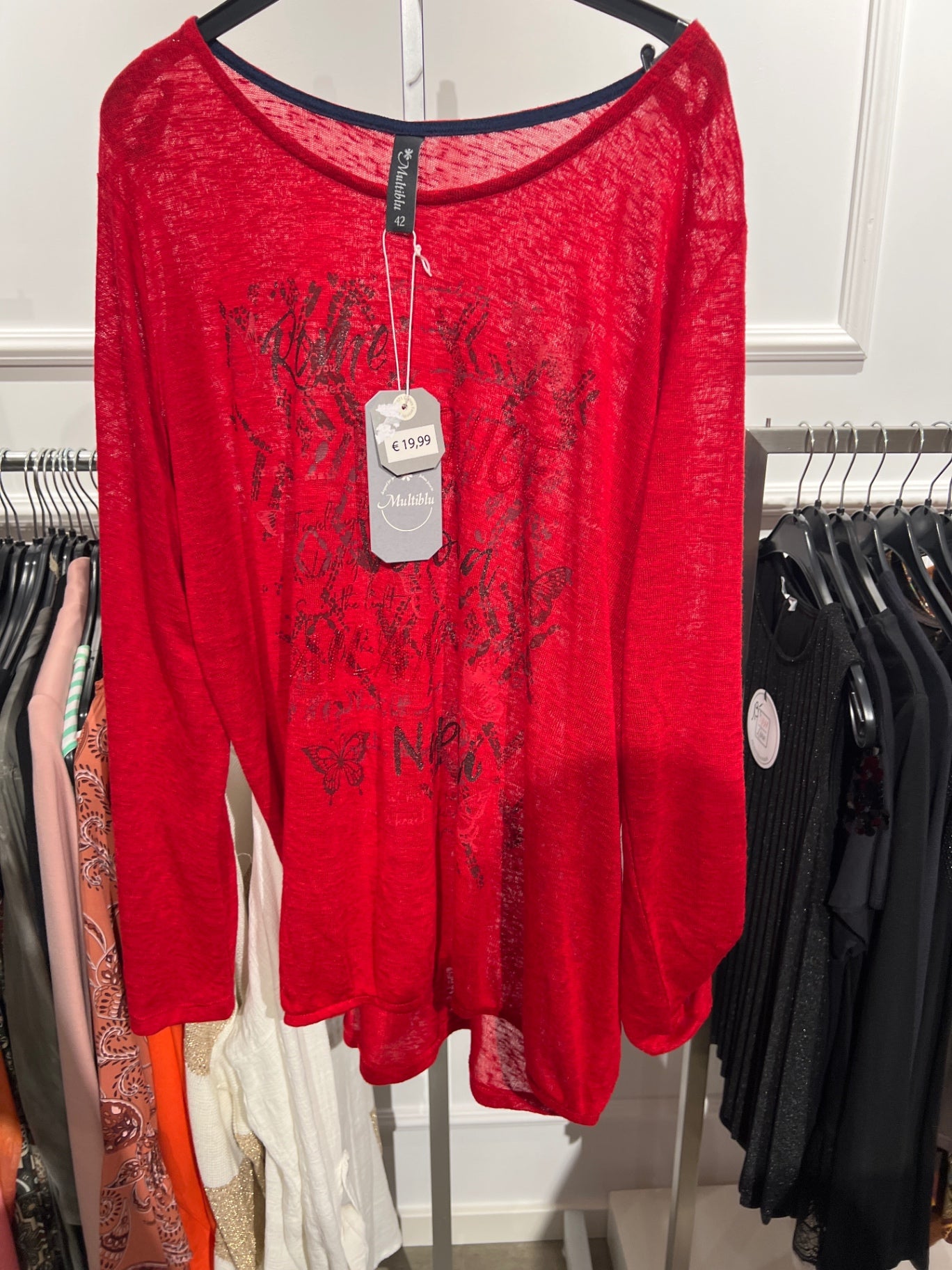 Multiblu Langarmshirt Rot