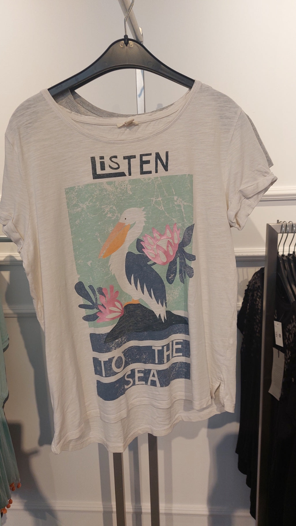 Esprit T-Shirt Weiß - listen to the Sea