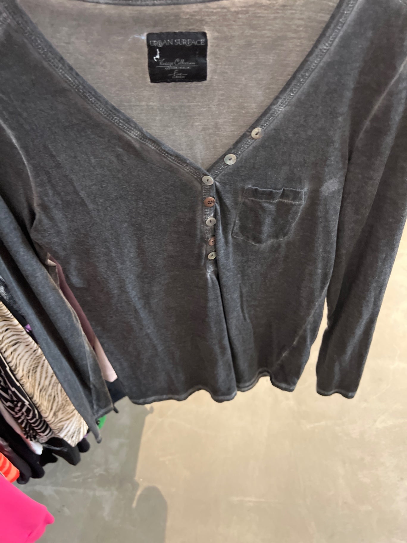 Urban Surface Langarmshirt Grau