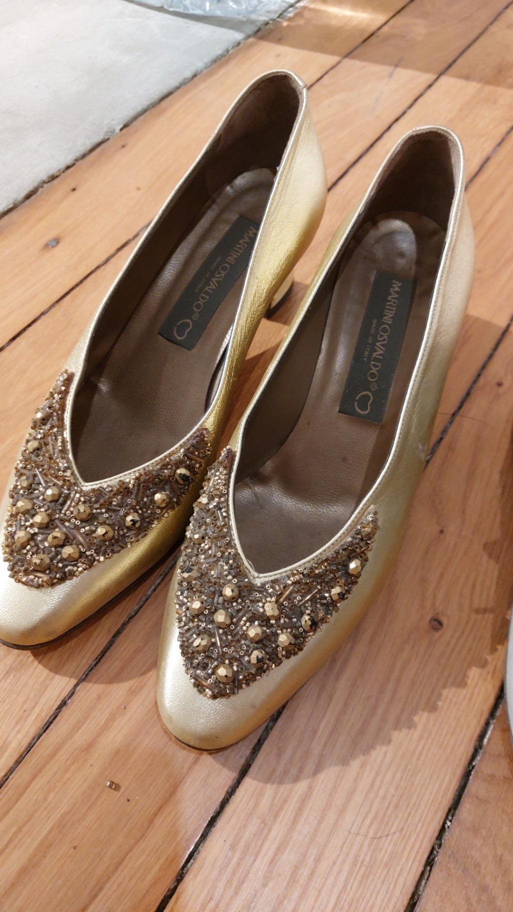 Martin Osvaldo Schuhe Gold