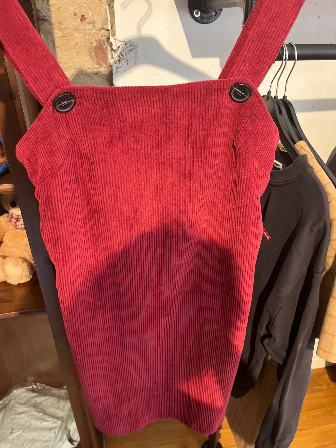 Fashion Union Latzkleid Rot