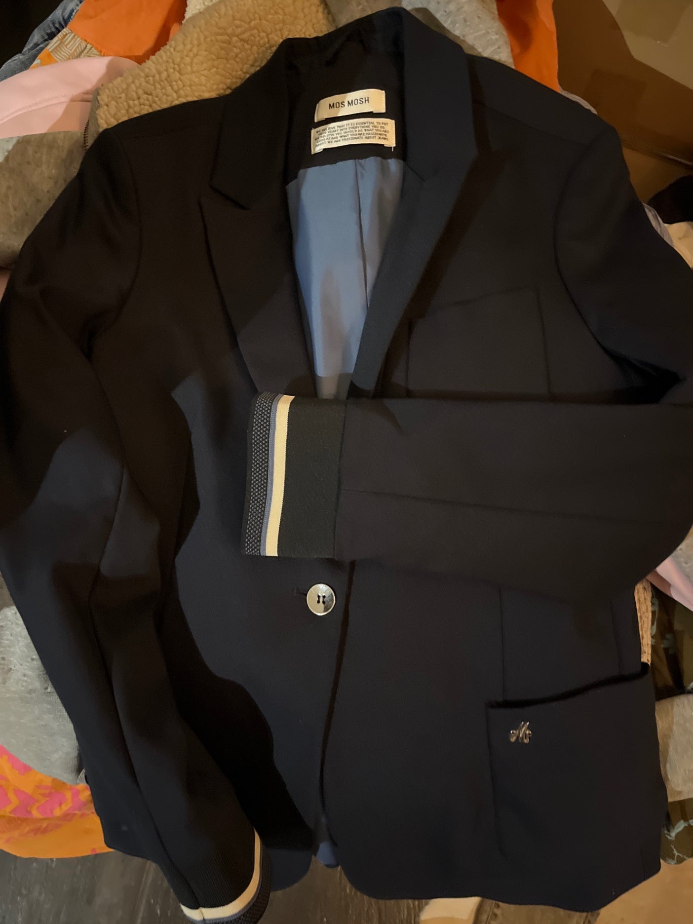 MOS MOSH Blazer Blau, Bündchen